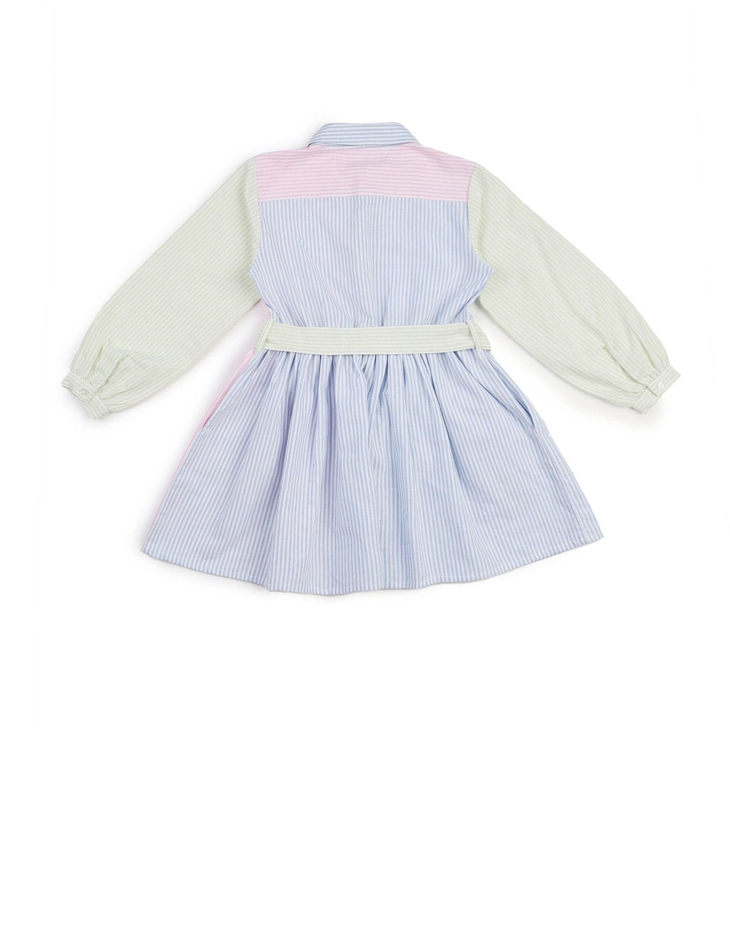 Girls Vertical Striped Shirt Dress Multi - U.S. POLO ASSN. | Large