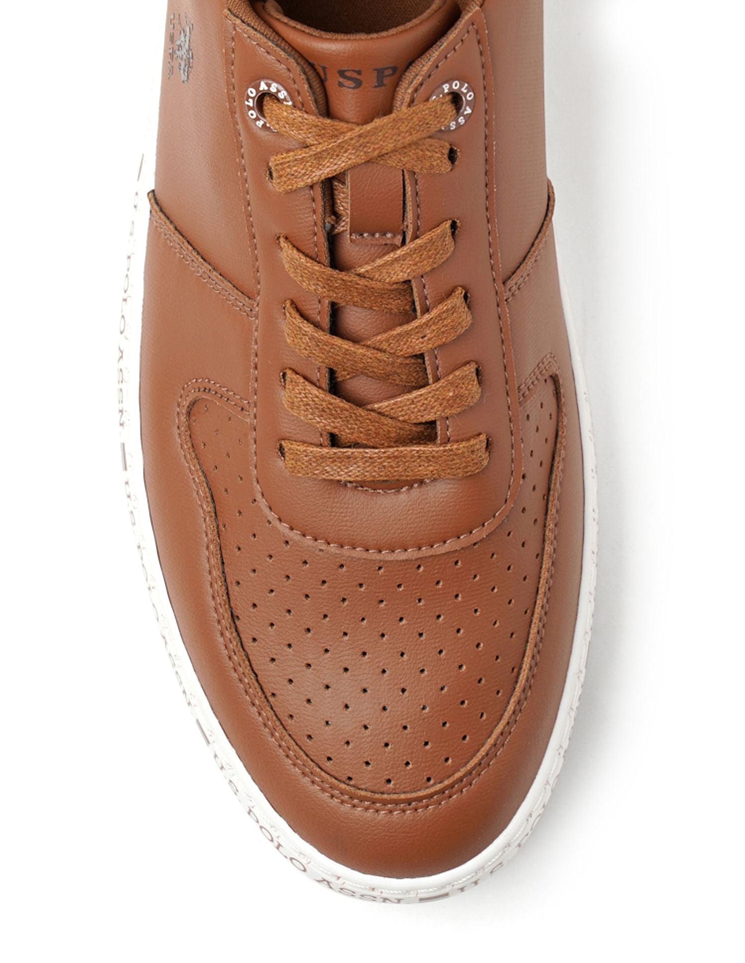 Men Contrast Midsole Conrad Sneakers Tan - U.S. POLO ASSN. | Large