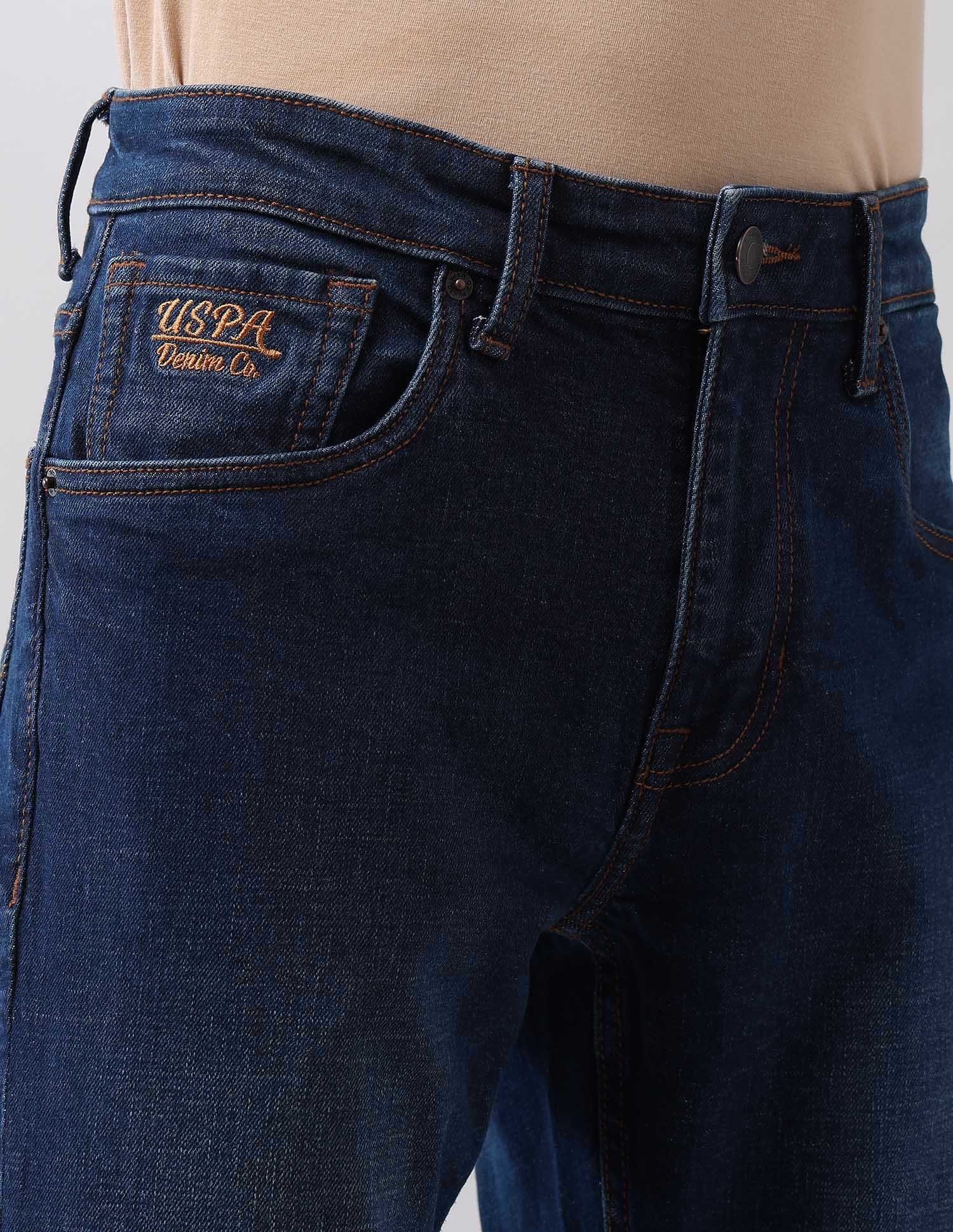 Brandon Slim Tapered Fit Blue Jeans Blue - U.S. POLO ASSN. | Large