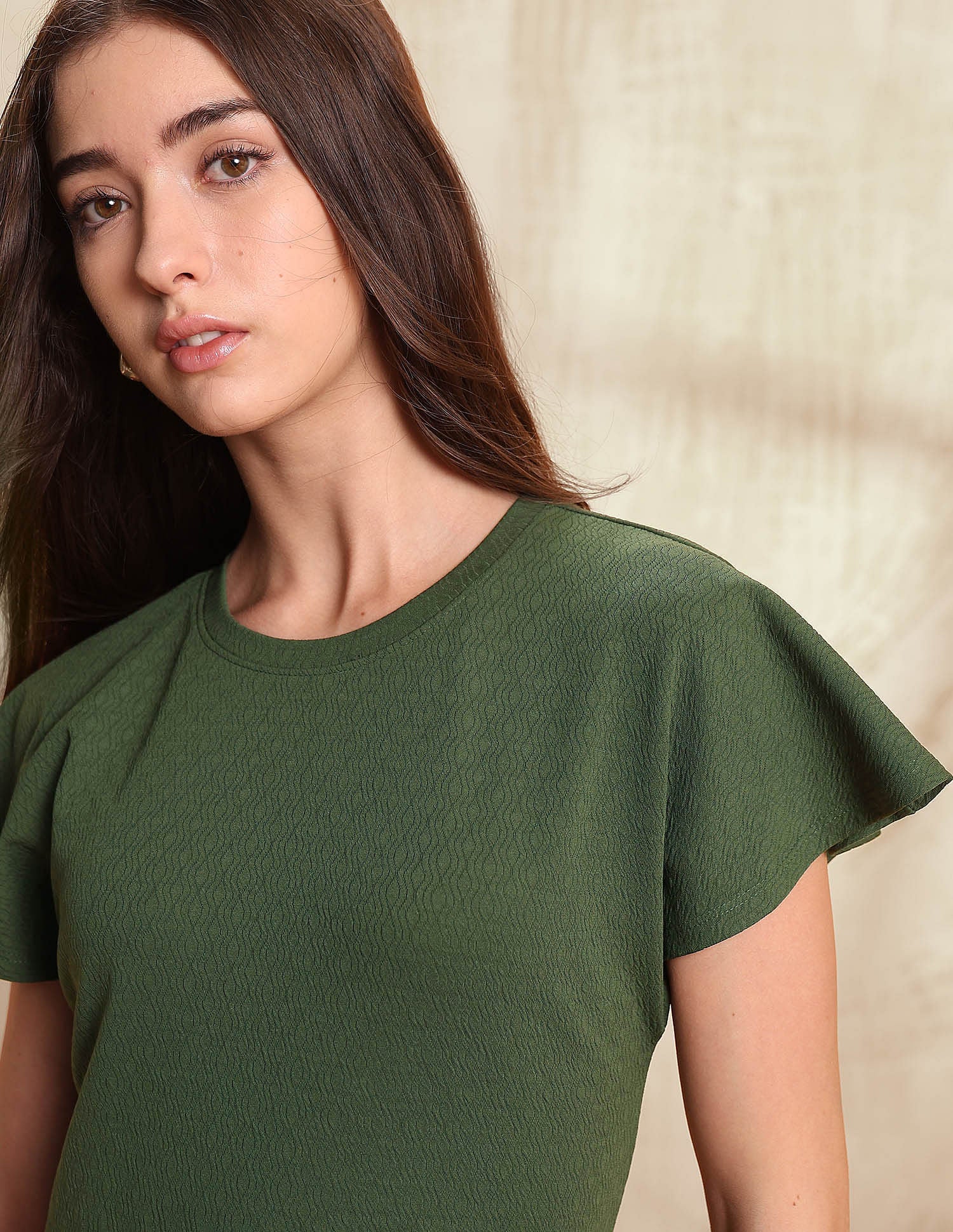 Textured Midi Sheath Dress Olive - U.S. POLO ASSN. | Large