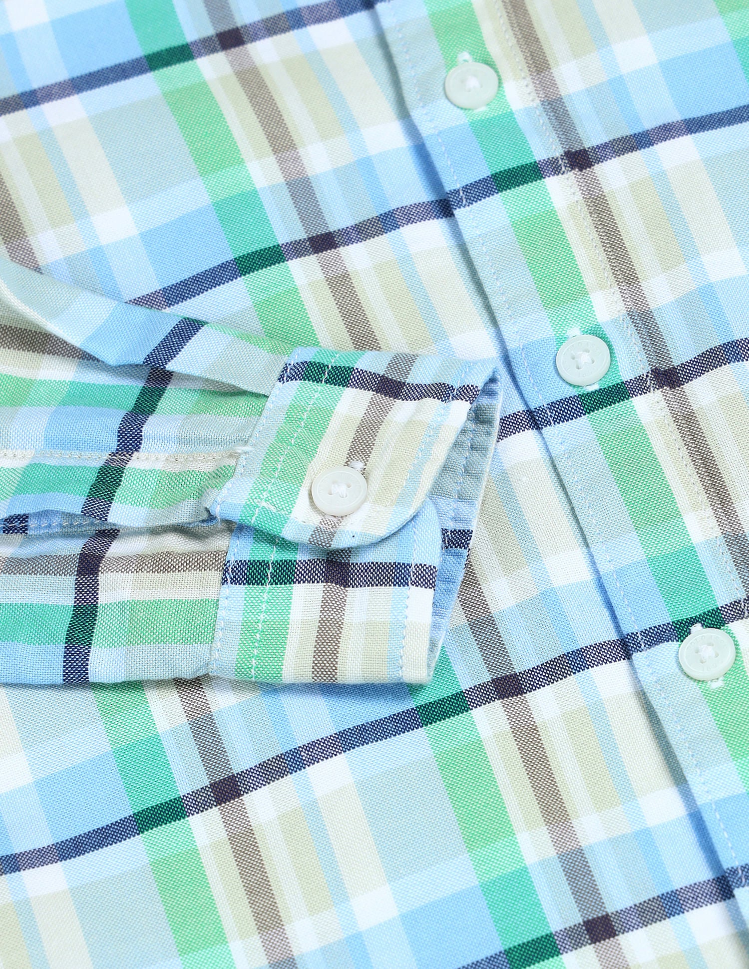 Dobby Regular Fit Checked Shirt Light Blue - U.S. POLO ASSN. | Large