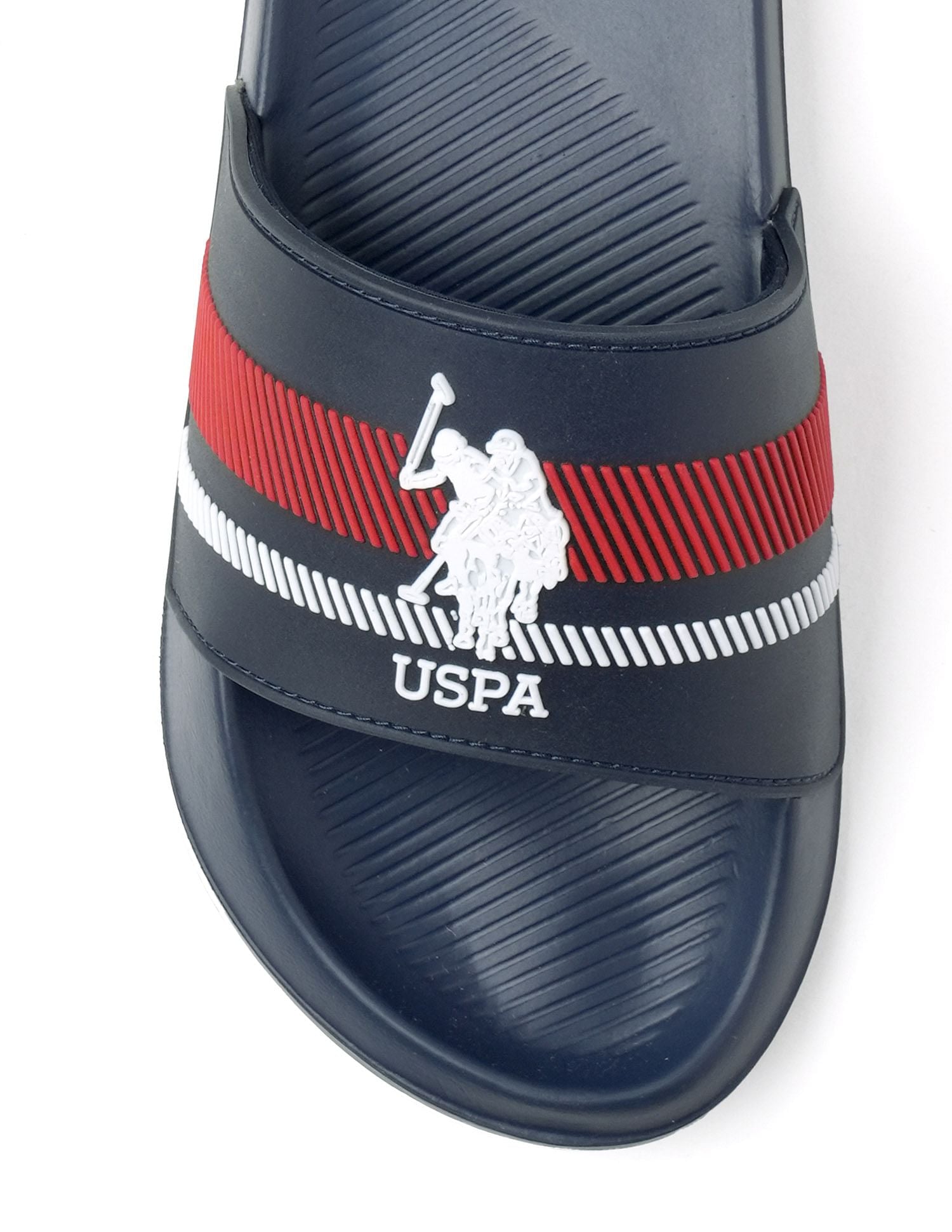 Men Rafa Brand Printed Sliders Navy - U.S. POLO ASSN. | Large
