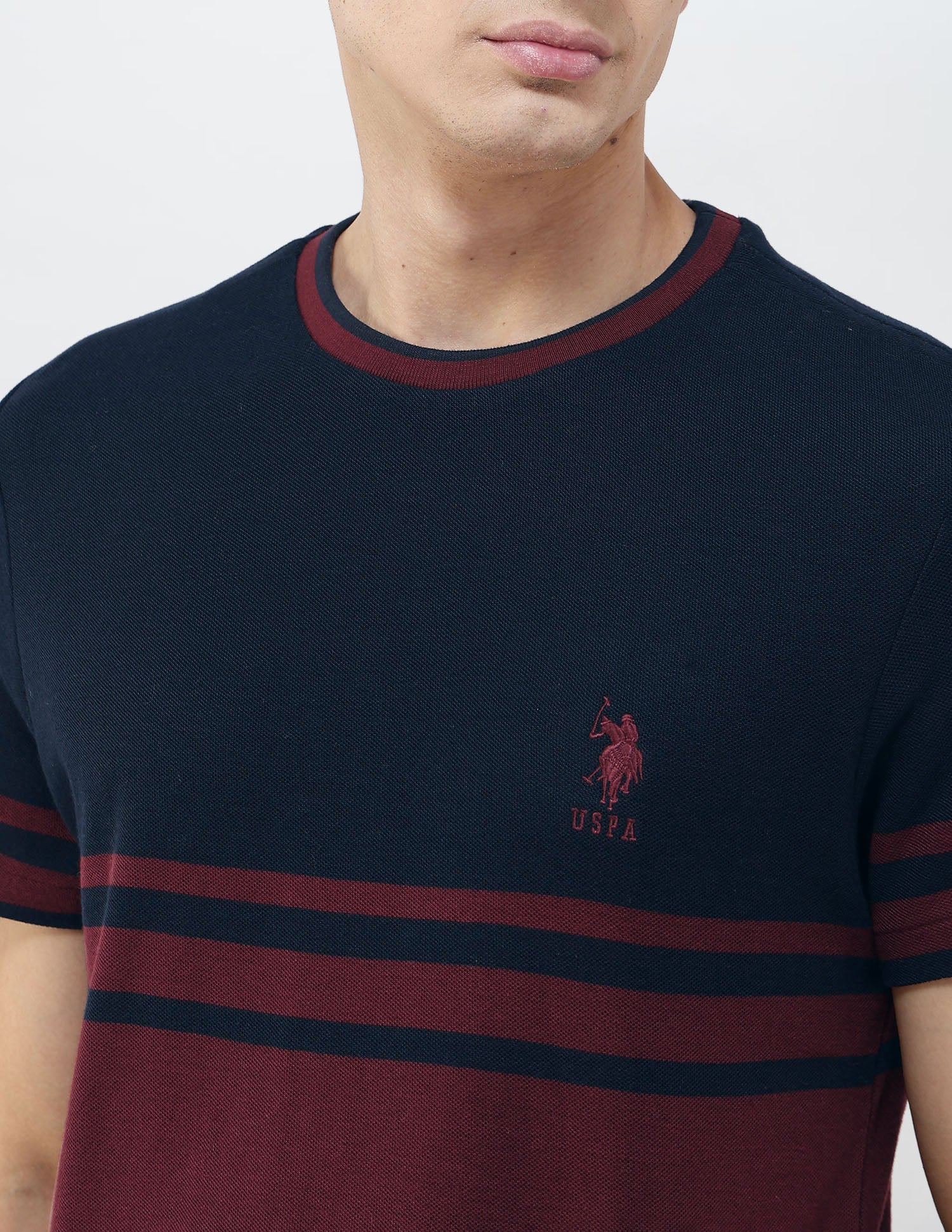 Colorblocked Slim Fit T-Shirt Navy - U.S. POLO ASSN. | Large