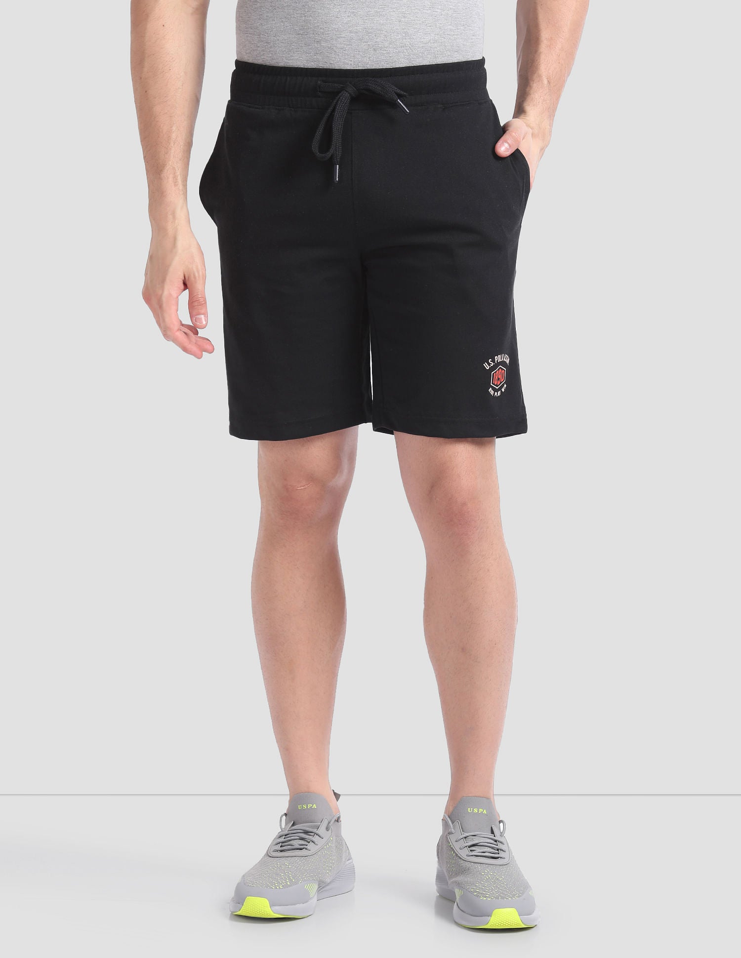 Solid LS002 Lounge Shorts - Pack Of 1 Black - U.S. POLO ASSN. | Large