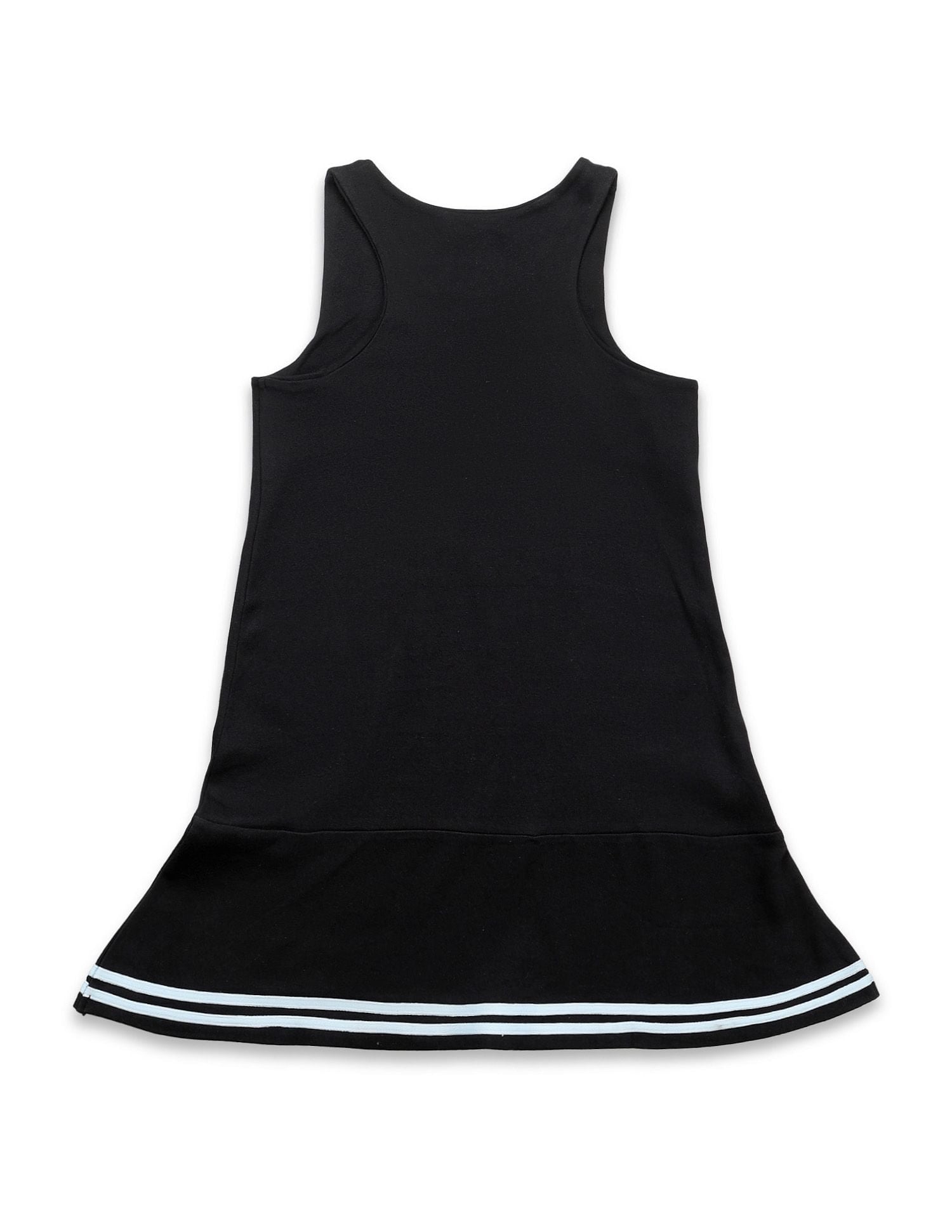 Girls Brand Printed A Line Dress Black - U.S. POLO ASSN. | Large
