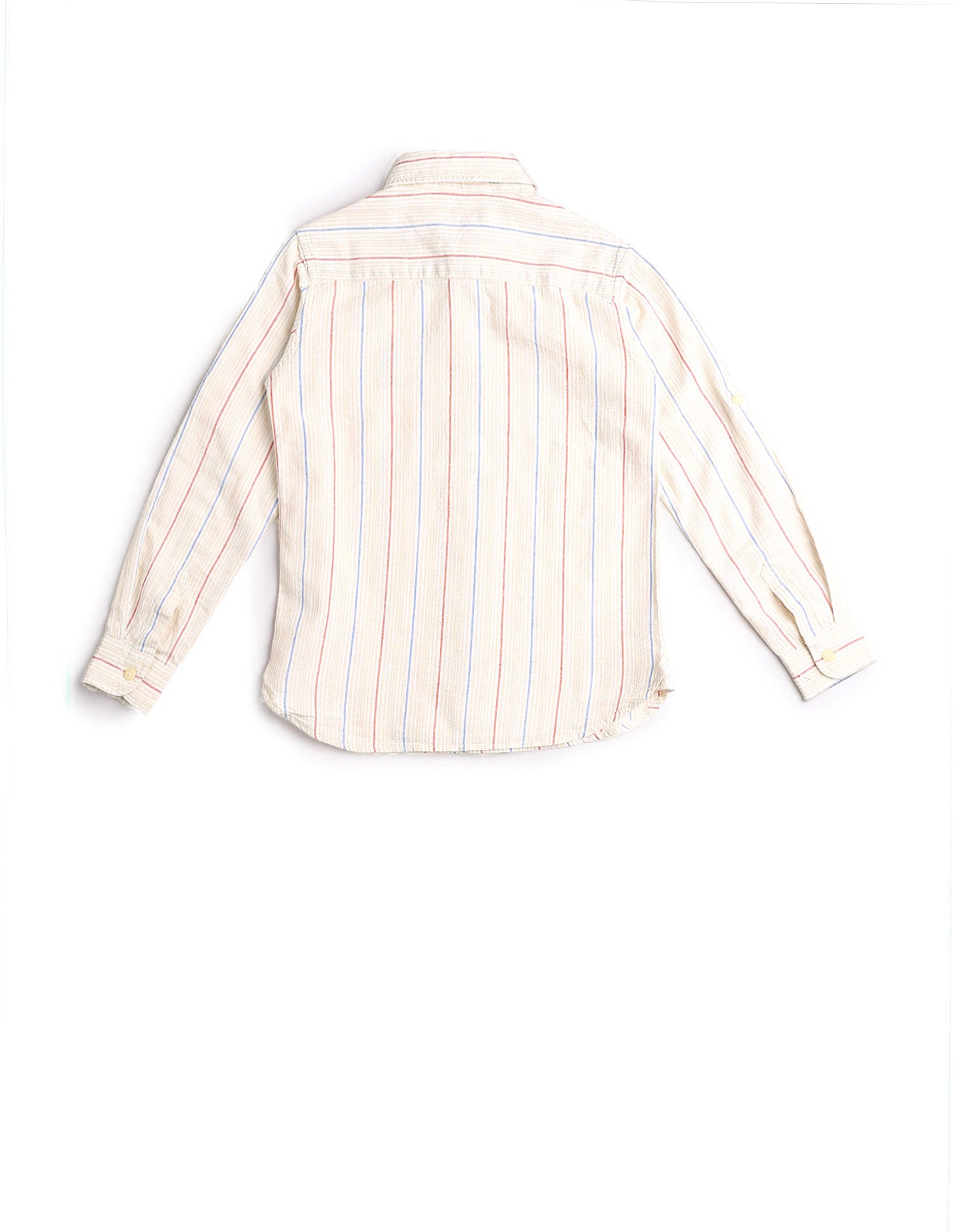 Boys Vertical Striped Regular Fit Shirt Red - U.S. POLO ASSN. | Large