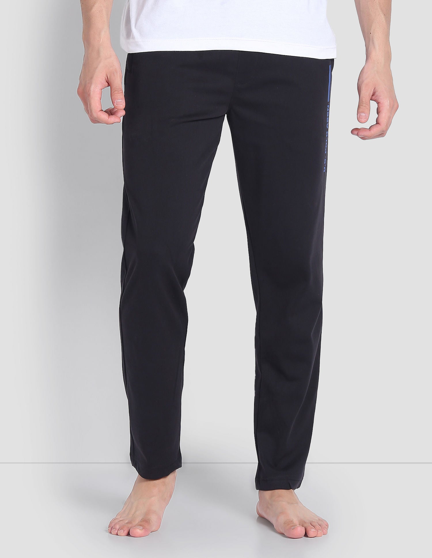 Mid Rise LR004 Lounge Track Pants - Pack Of 1 Black - U.S. POLO ASSN. | Large