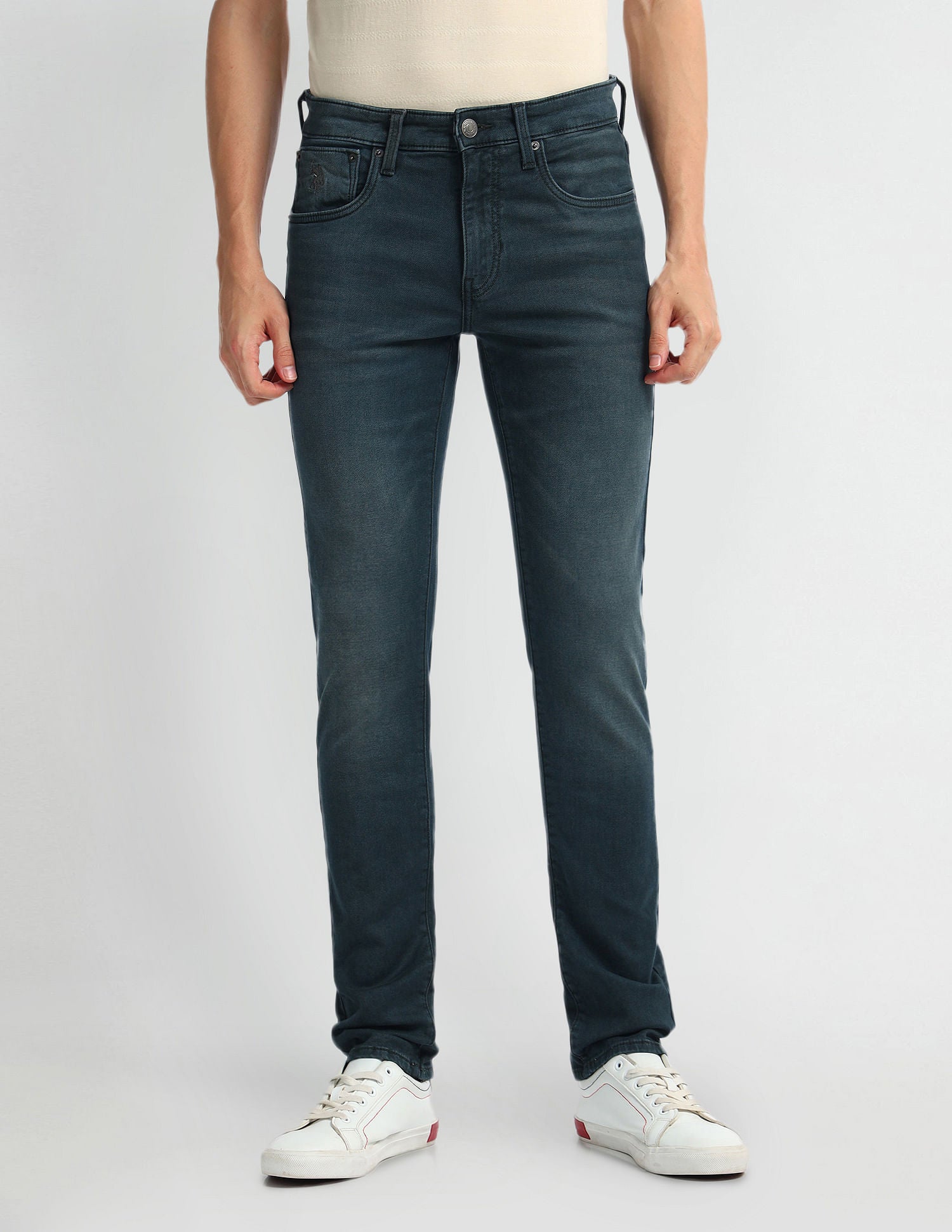 Regallo Skinny Fit Blue Jeans Blue - U.S. Polo Assn. India | Large
