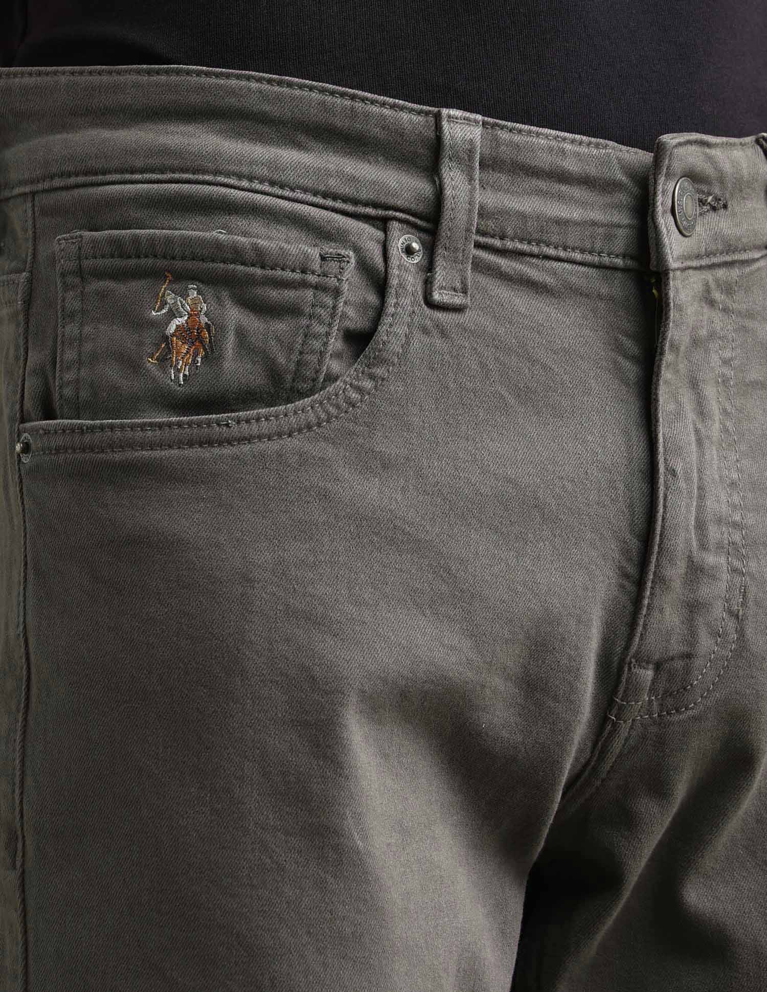 Brandon Slim Tapered Fit Green Jeans Green - U.S. POLO ASSN. | Large