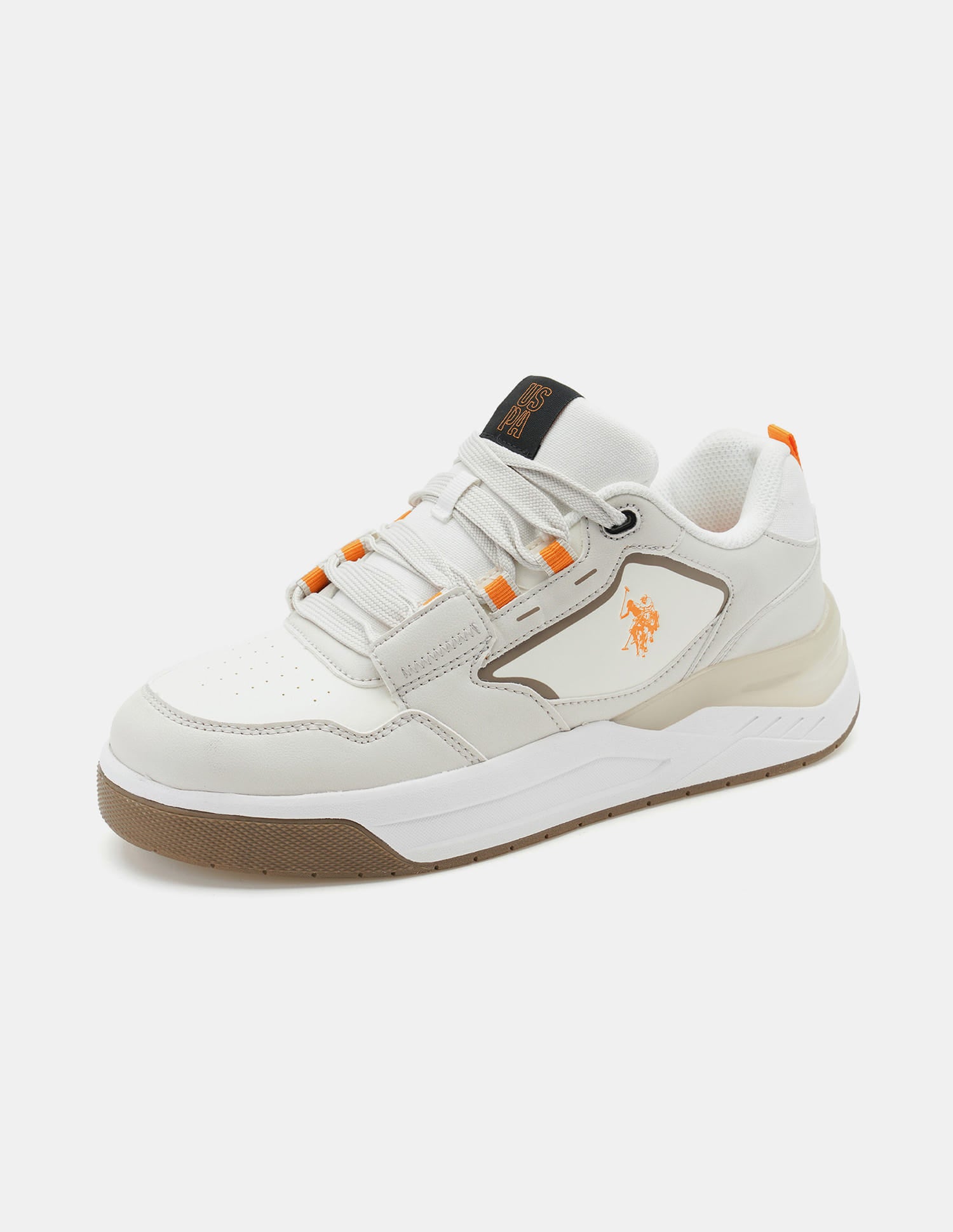 Men Colourblocked Vander Sneakers Beige - U.S. Polo Assn. India | Large