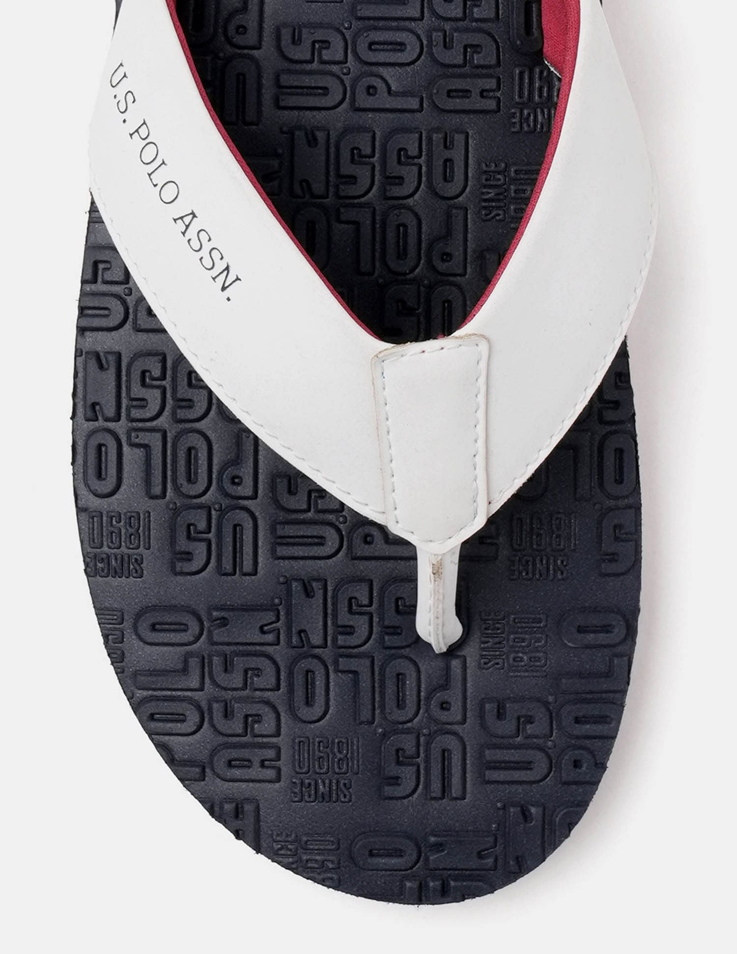 Men Rodri Brand Printed Flip Flops Navy - U.S. POLO ASSN. | Large