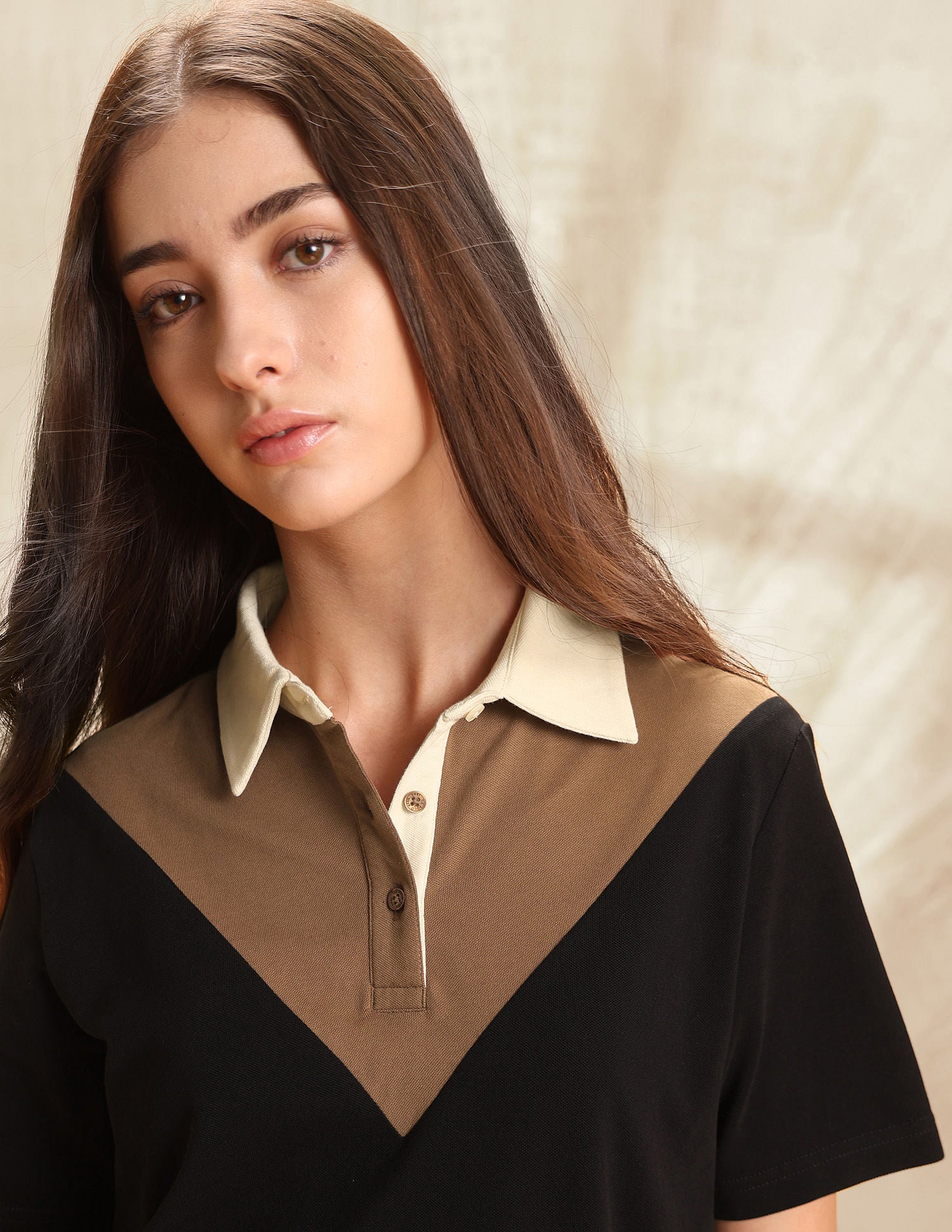Relaxed Fit Colourblocked Polo Shirt Black - U.S. Polo Assn. India | Large