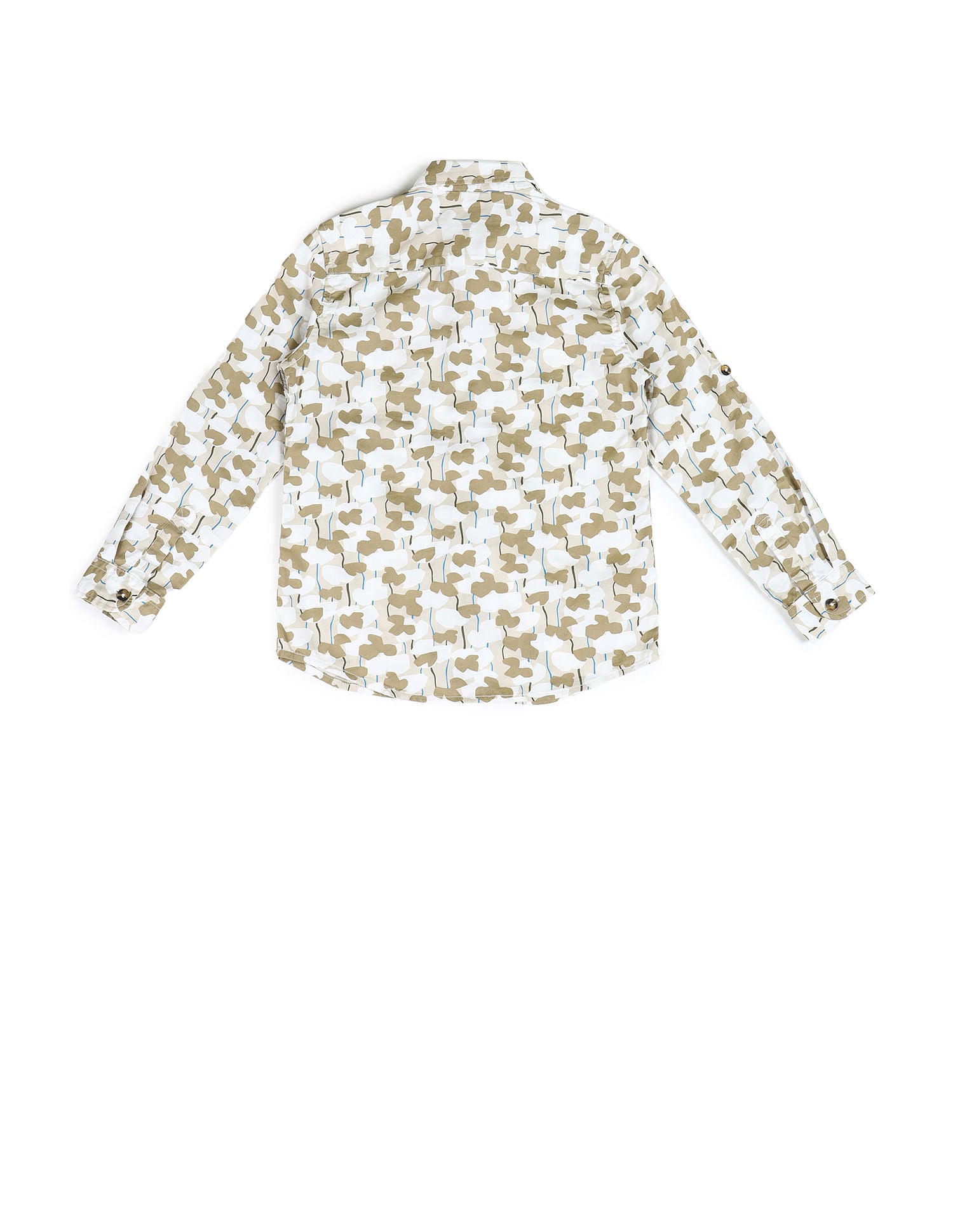 Boys Regular Fit Printed Shirt Olive - U.S. POLO ASSN. | Large