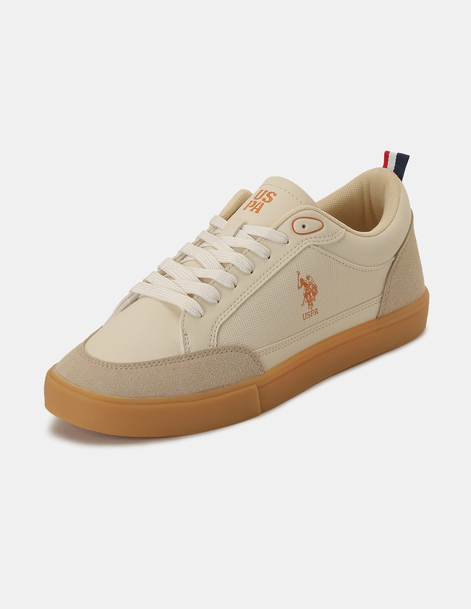 Men Colour Blocked Lucian Sneakers Beige - U.S. Polo Assn. India | Large