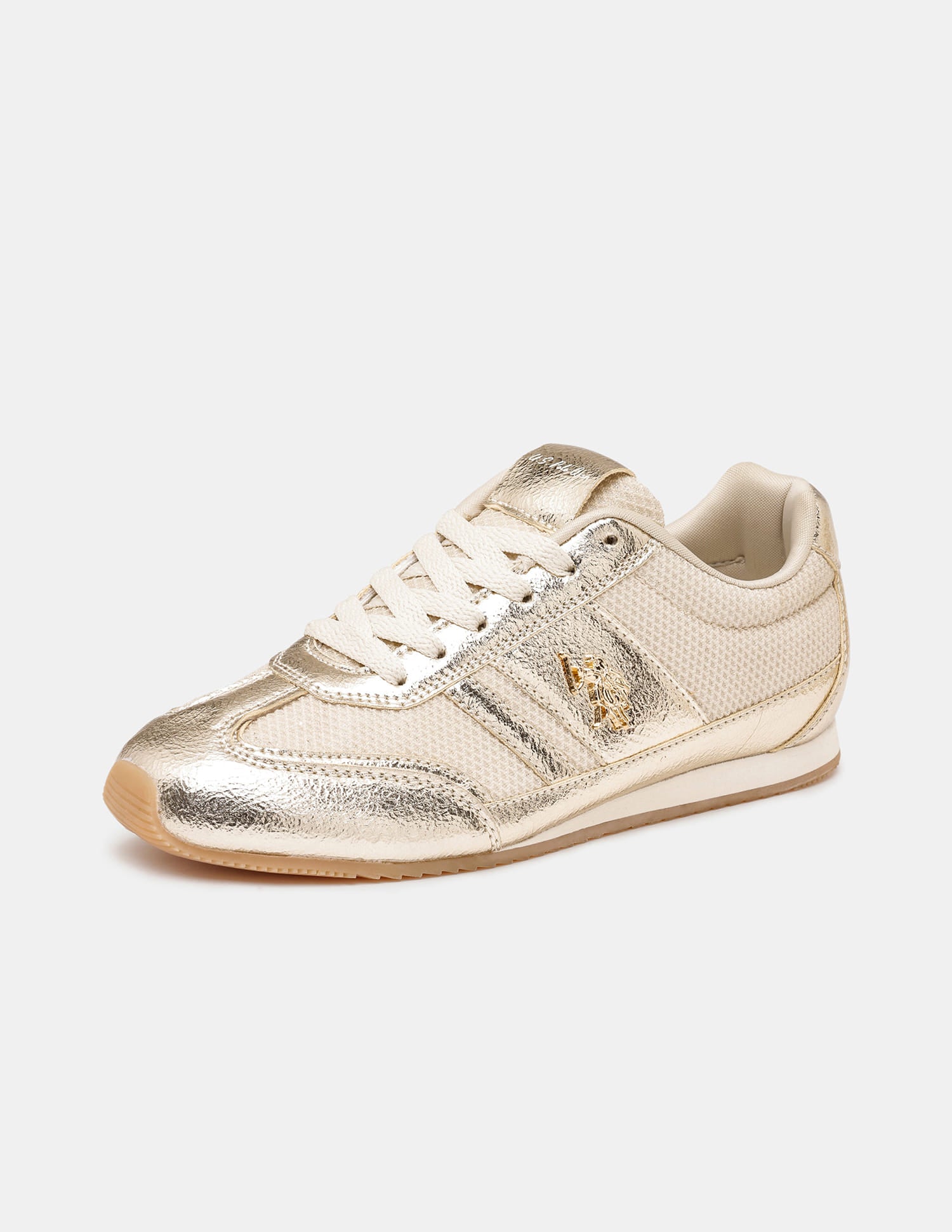 Reverie Retro Sneakers Shoes Gold - U.S. Polo Assn. India | Large