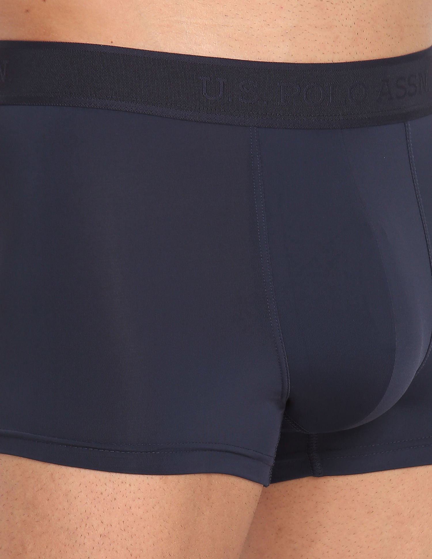 Nylon Stretch Moisture Wicking AT001 Active Trunks - Pack Of 1 Navy - U.S. POLO ASSN. | Large