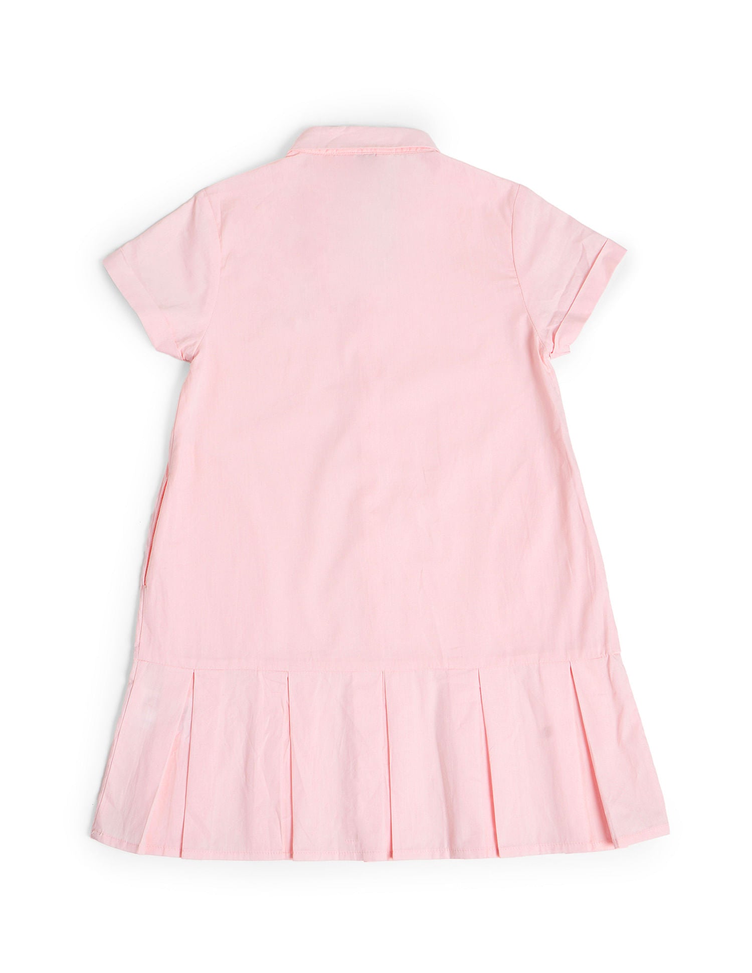 Girls Solid A-Line Dress Pink - U.S. Polo Assn. India | Large