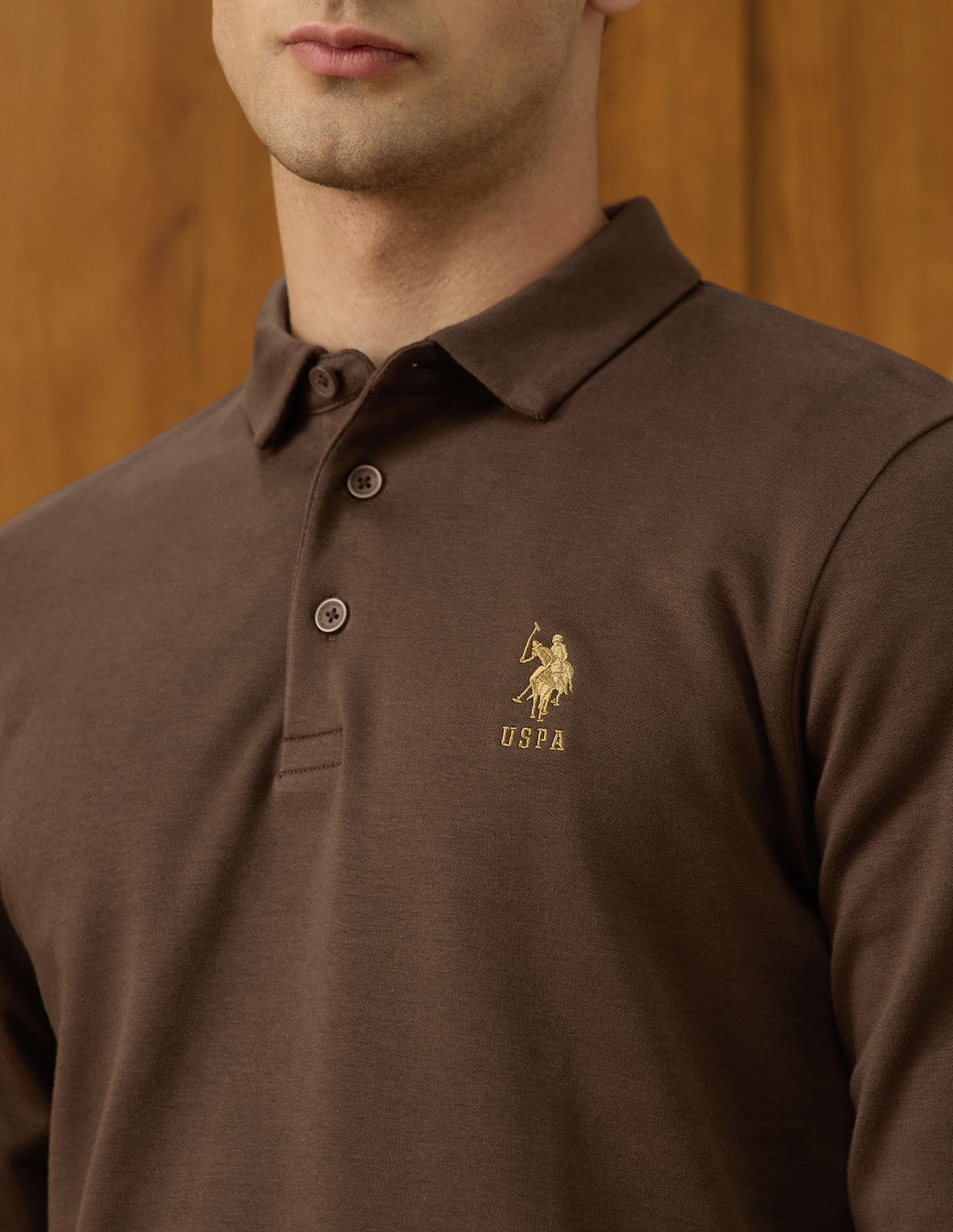 Solid Equestrian Aisle Theater Sweatshirt Dark Brown - U.S. POLO ASSN. | Large