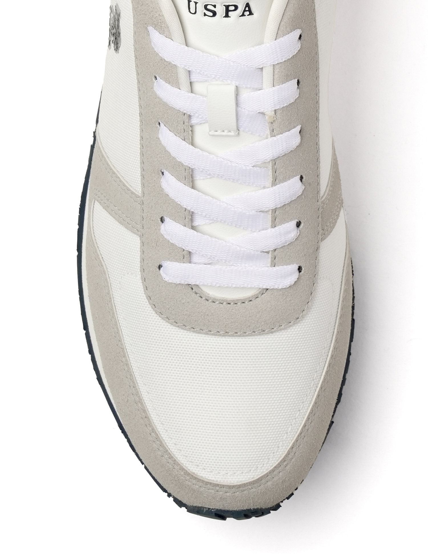 Men Tregon Suede Colourblocked Sneakers Off White - U.S. POLO ASSN. | Large