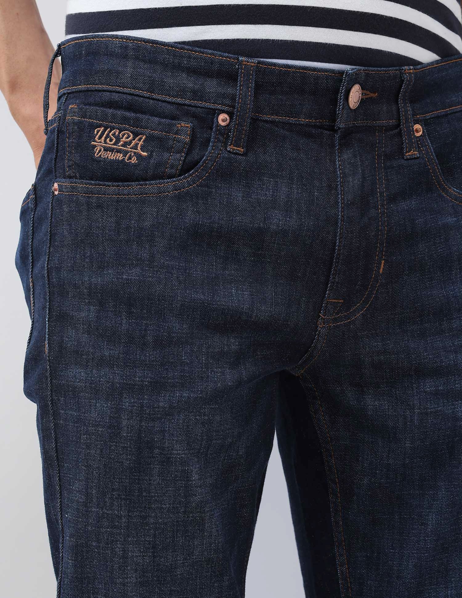 Regallo Skinny Fit Blue Jeans Dark Blue - U.S. Polo Assn. India | Large