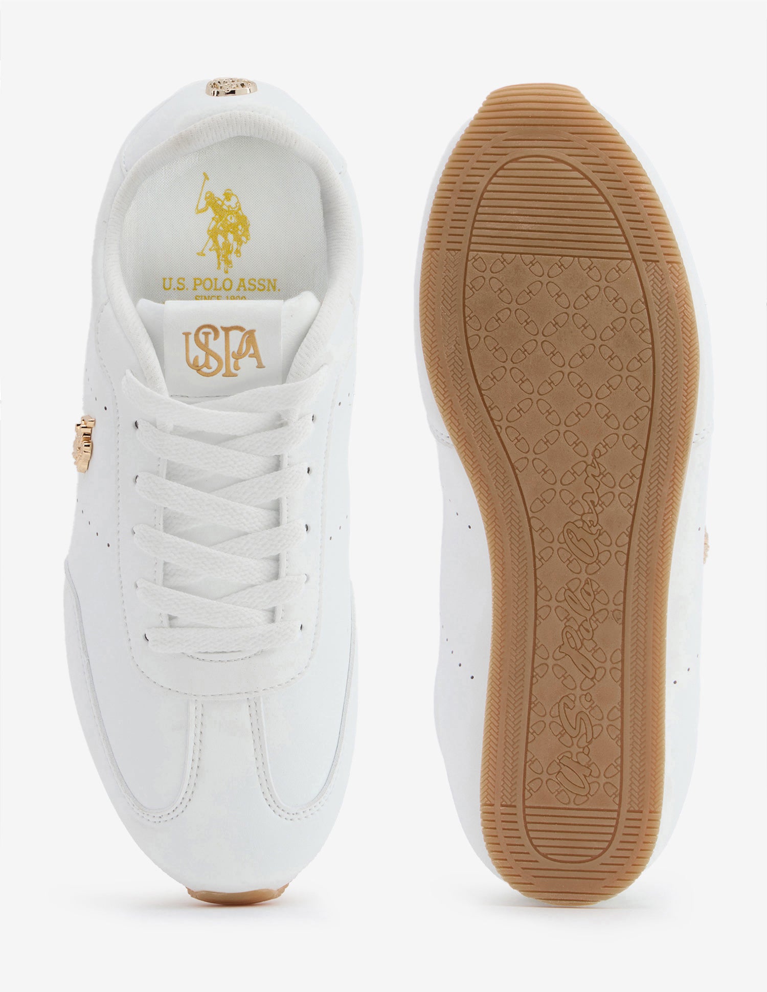 Amelise Lace-Ups Sneakers White - U.S. Polo Assn. India | Large