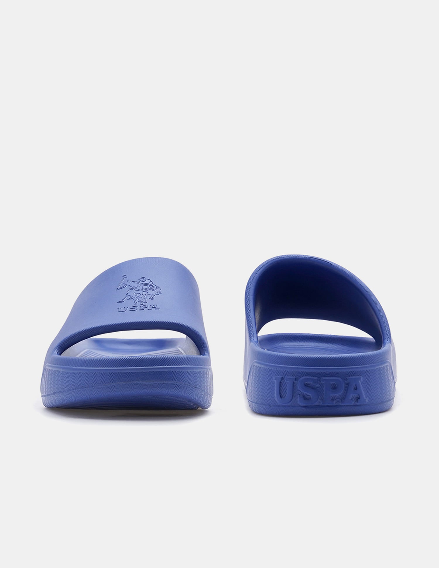 Men Palmer Open Toe Slippers Blue - U.S. Polo Assn. India | Large
