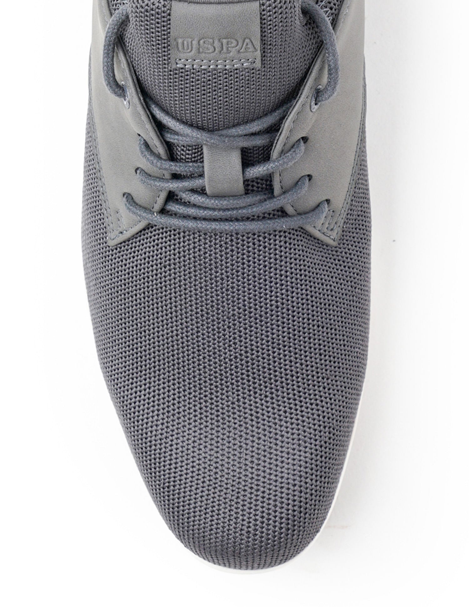 Men Warren 2.0 Grey Work Casuals Lace Up Shoes Grey - U.S. Polo Assn. India | Large