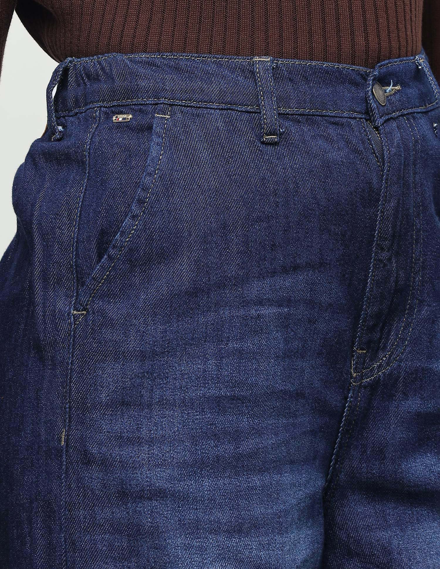 Baggy Fit Blue Jeans Dark Blue - U.S. Polo Assn. India | Large