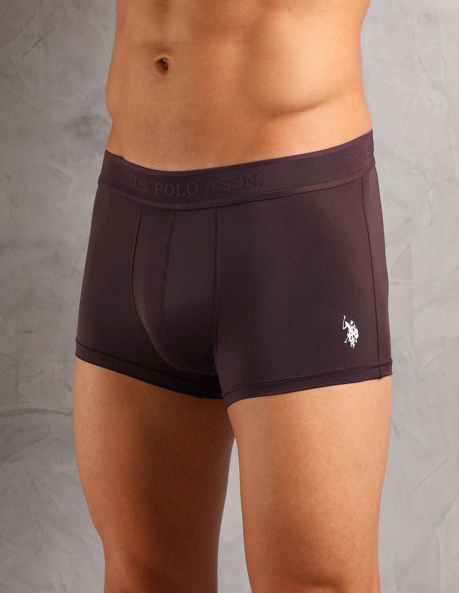 Antibacterial Lightweight AT001 Trunks - Pack Of 1 Wine - U.S. POLO ASSN. | Large
