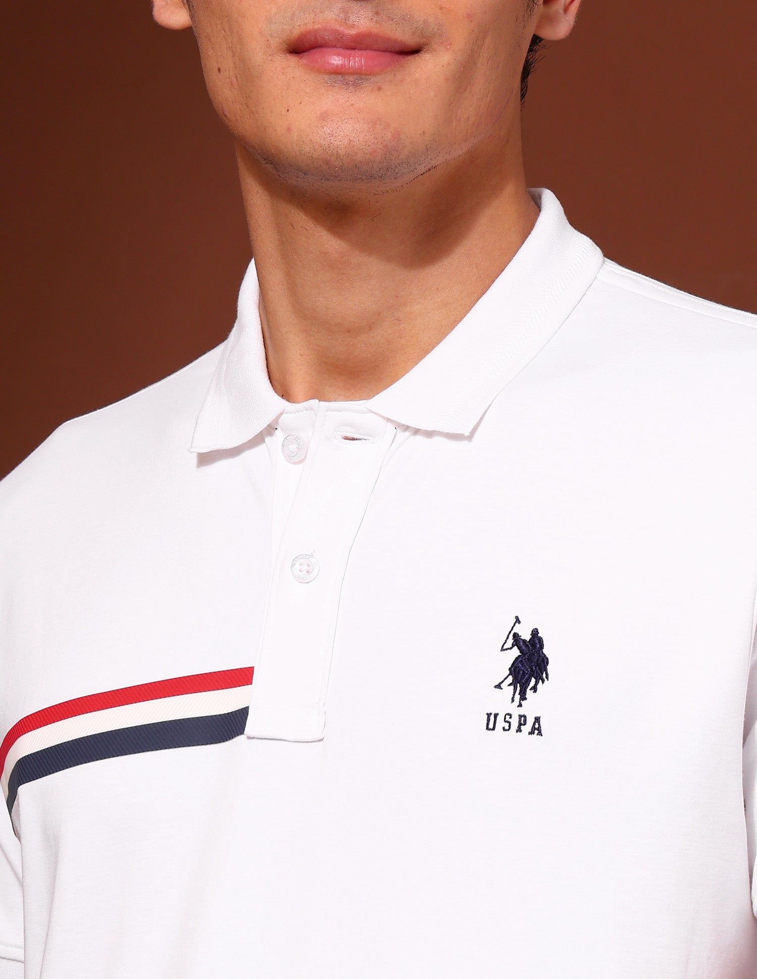Solid Work and Wander Polo Shirt White - U.S. Polo Assn. India | Large