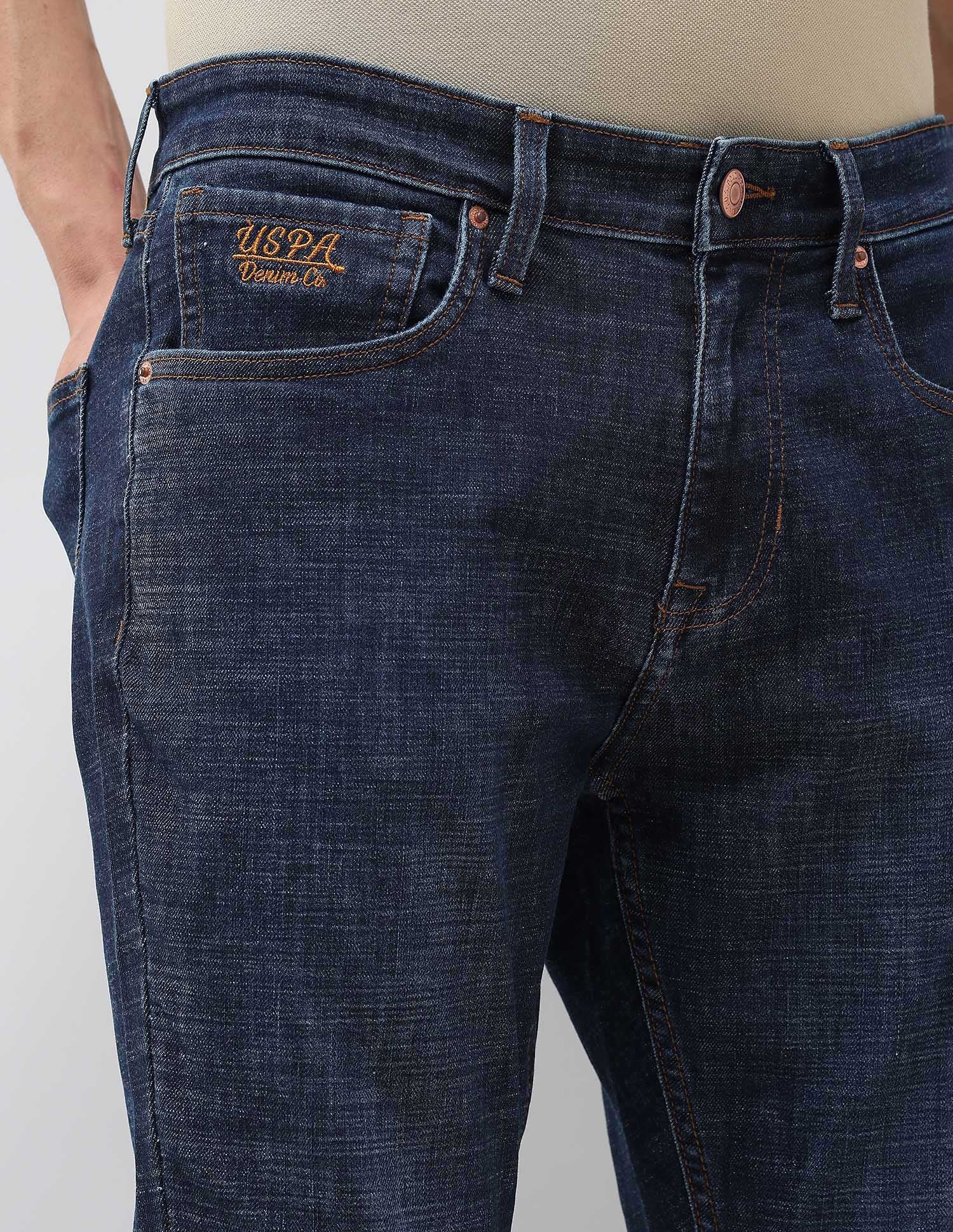 Henry Tapered Fit Blue Jeans Dark Blue - U.S. Polo Assn. India | Large
