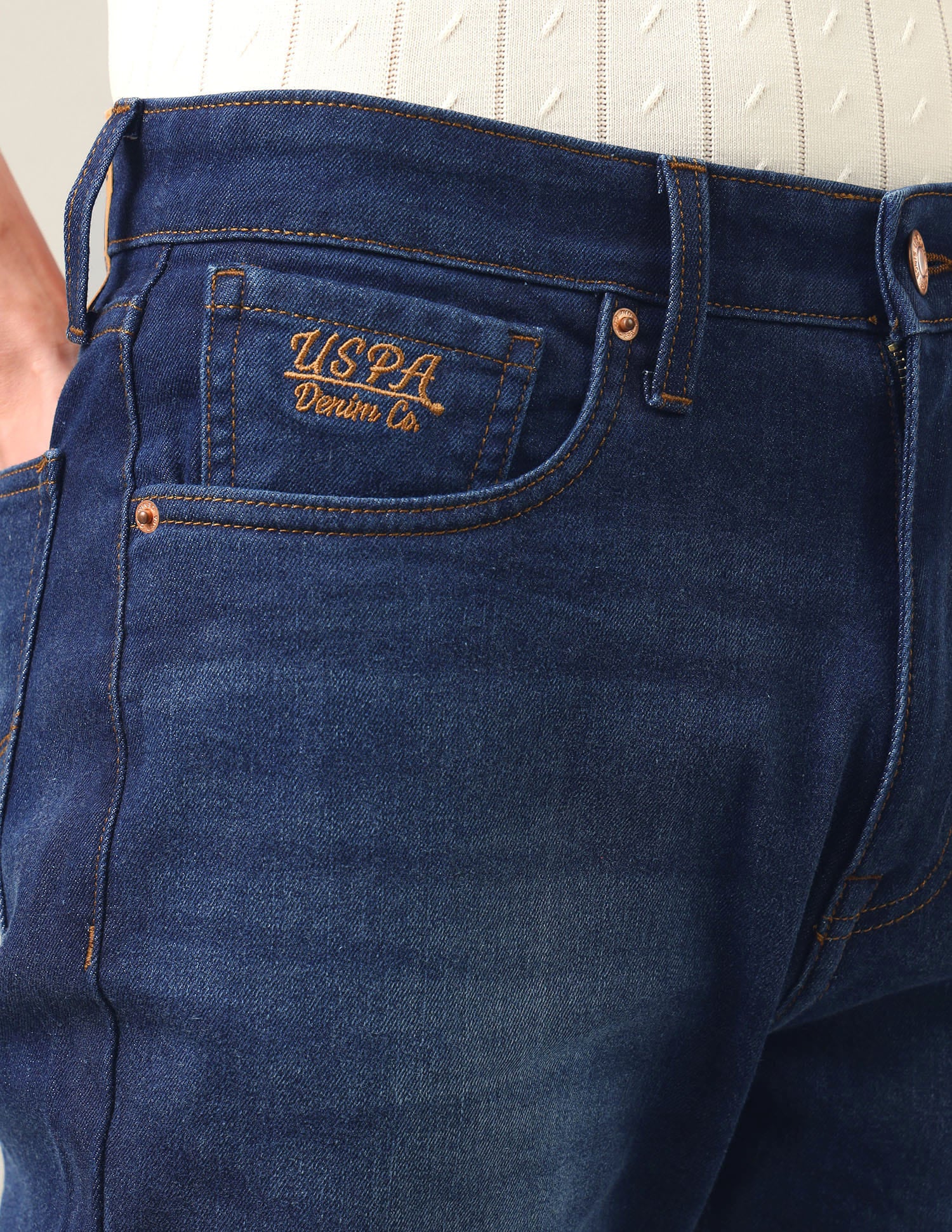 Connor Bootcut Fit Blue Jeans Blue - U.S. Polo Assn. India | Large