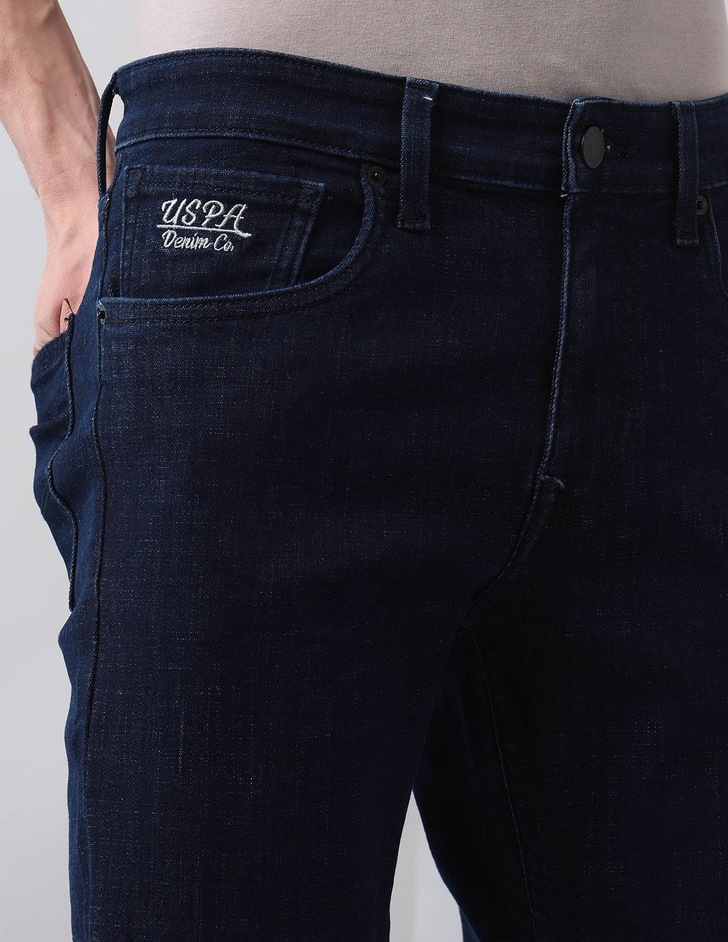 Regallo Skinny Fit Blue Jeans Blue - U.S. Polo Assn. India | Large