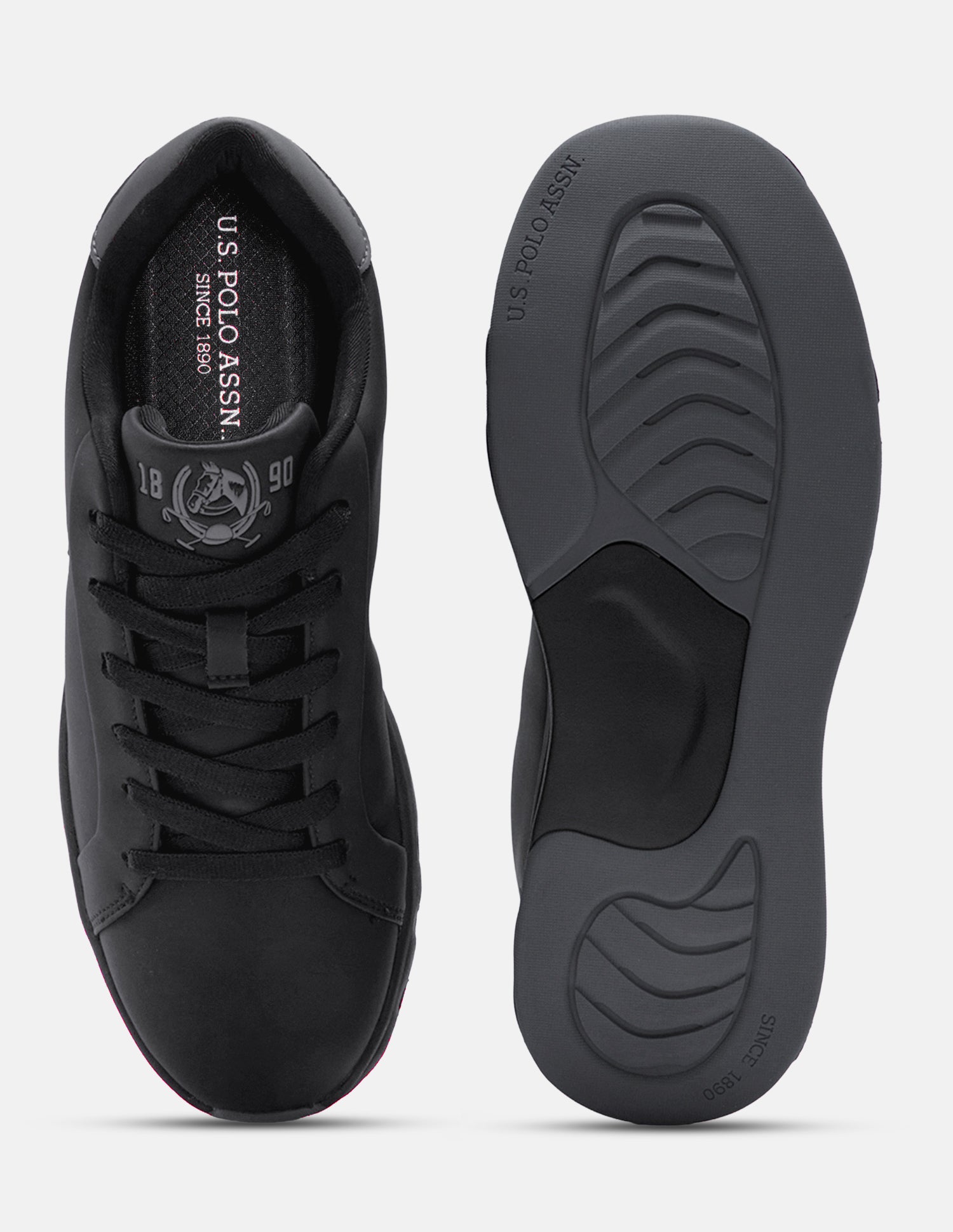 Round Toe Pivot Pro Sneakers Black - U.S. Polo Assn. India | Large