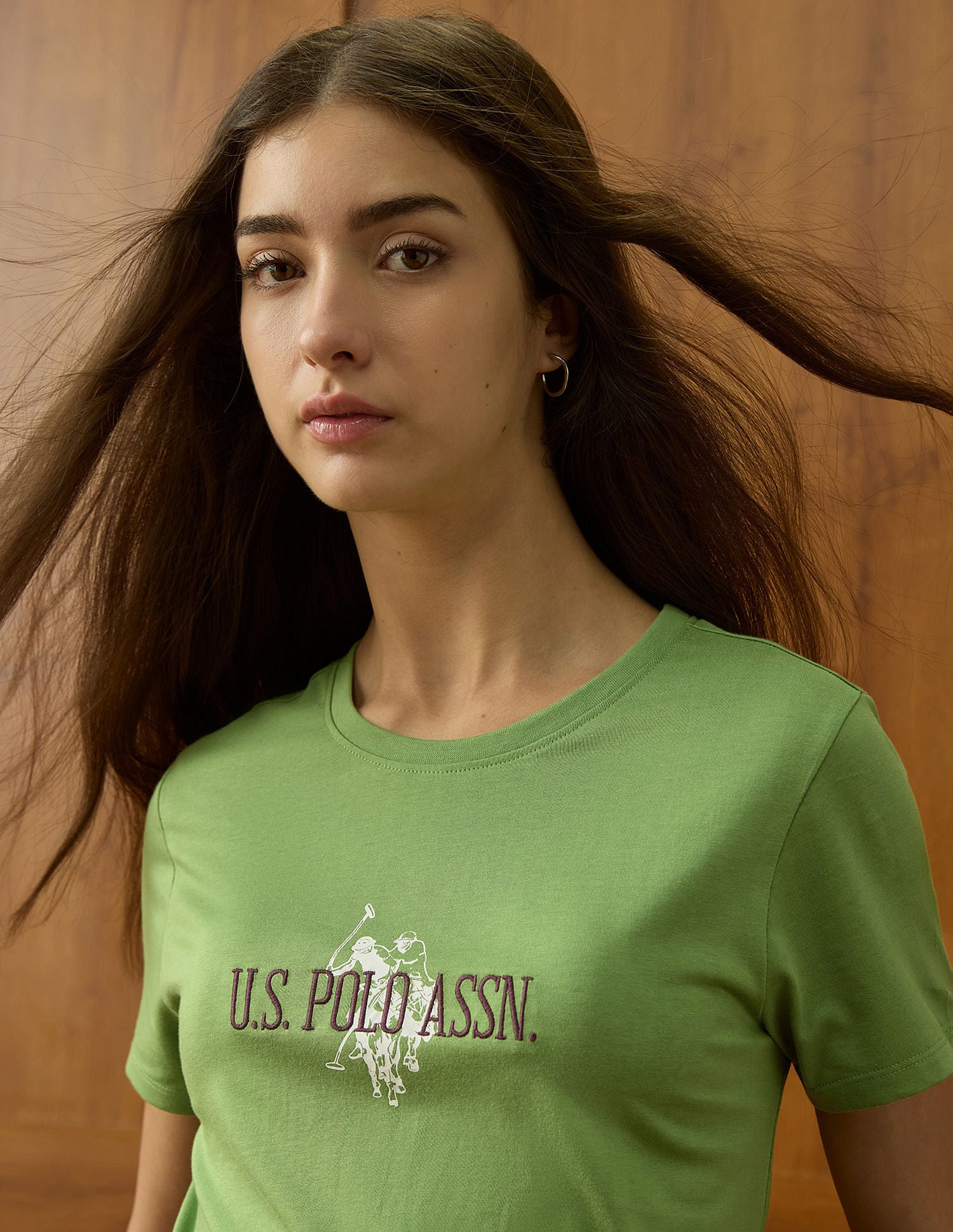 Crew Neck Regular Fit Tshirt With Embroidery Light Green - U.S. POLO ASSN. | Large