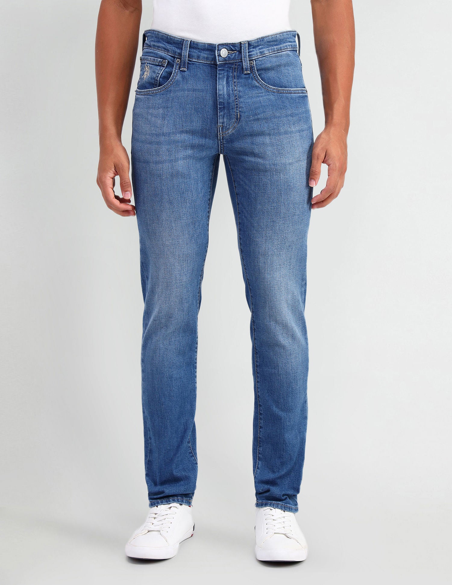 Regallo Skinny Fit Blue Jeans Blue - U.S. POLO ASSN. | Large