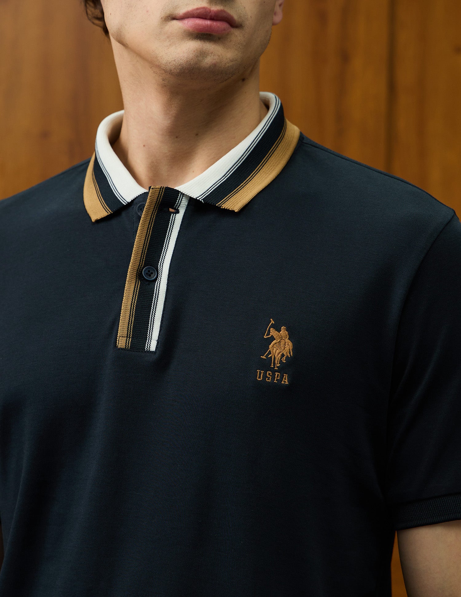 Solid Varsity Theatre Polo Shirt Navy - U.S. POLO ASSN. | Large