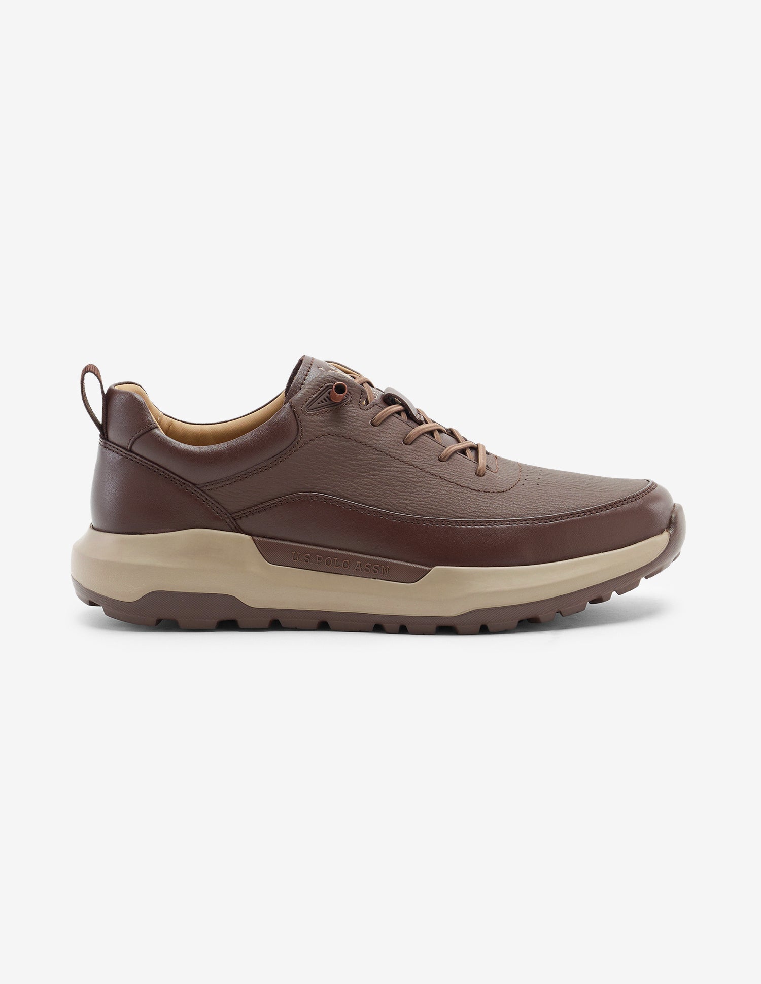Round Toe Lace Ups Ansel 2.0 Sneakers Dark Brown - U.S. Polo Assn. India | Large