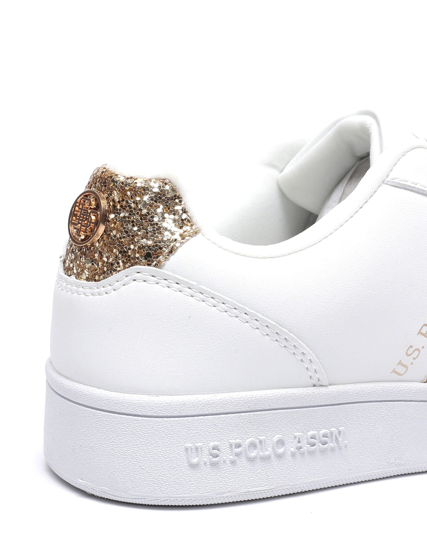 Women Glitter Kate 2.0 Sneakers Off-White - U.S. Polo Assn. India | Large