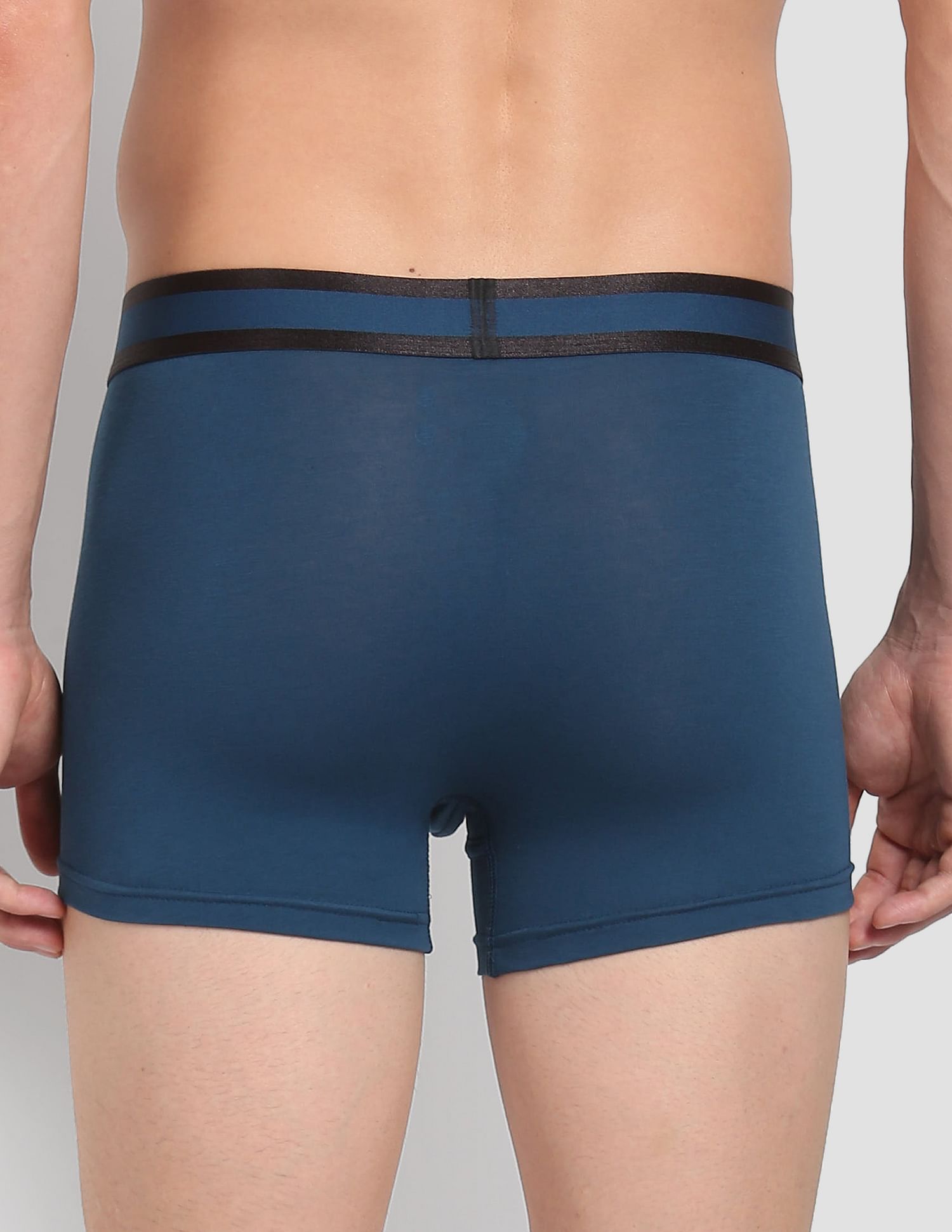 Mid Rise Solid PT001 Premium Trunks - Pack Of 1 Blue Opal - U.S. POLO ASSN. | Large