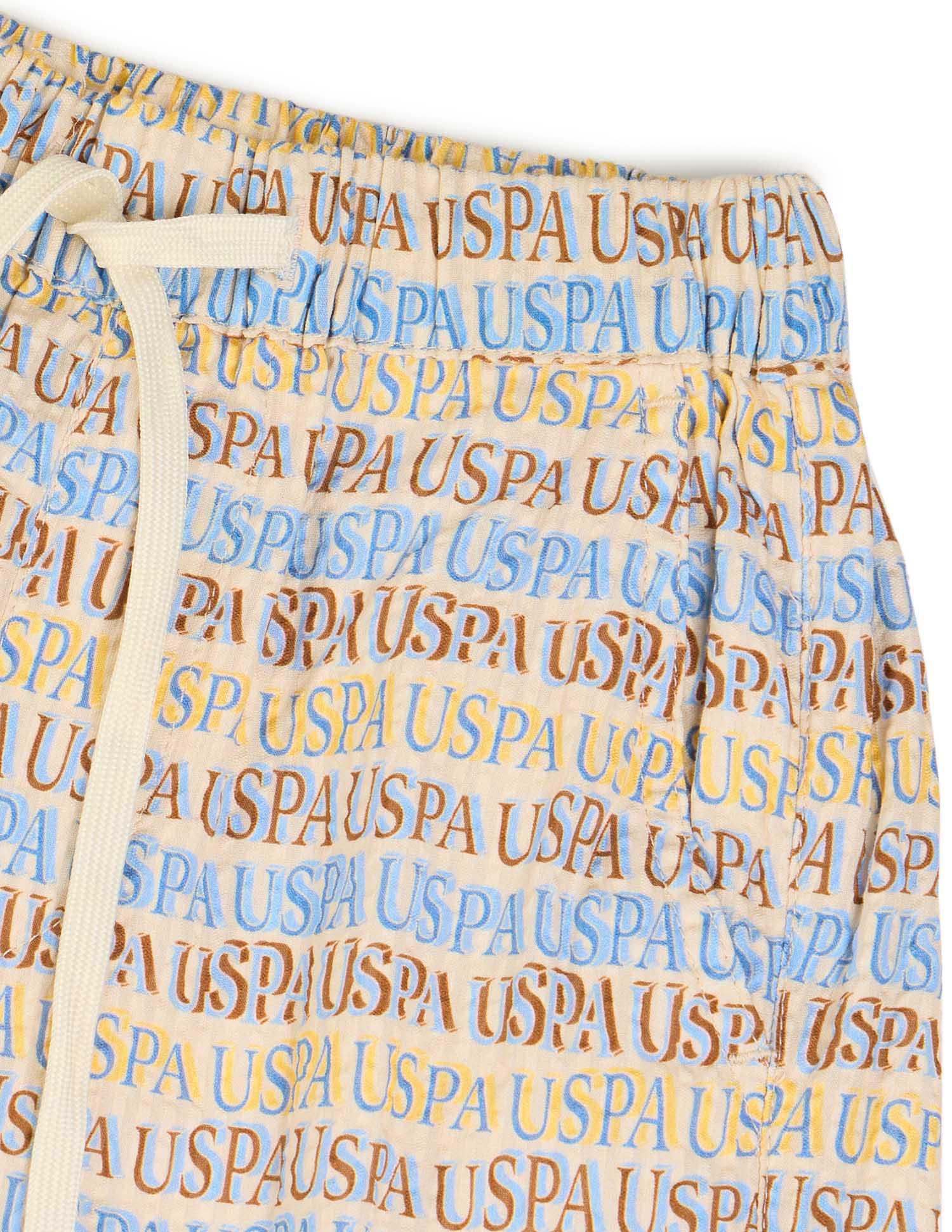 Boys Brand Printed Knitted Shorts Multi - U.S. POLO ASSN. | Large
