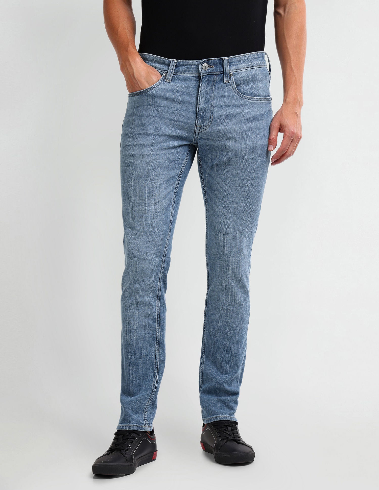 Brandon Slim Tapered Blue Jeans Blue - U.S. POLO ASSN. | Large