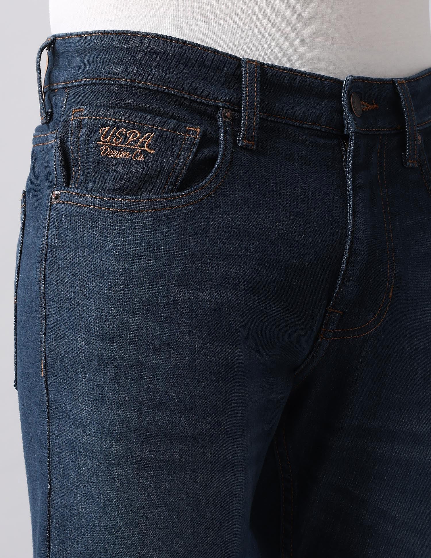 Henry Tapered Fit Blue Jeans Blue - U.S. Polo Assn. India | Large