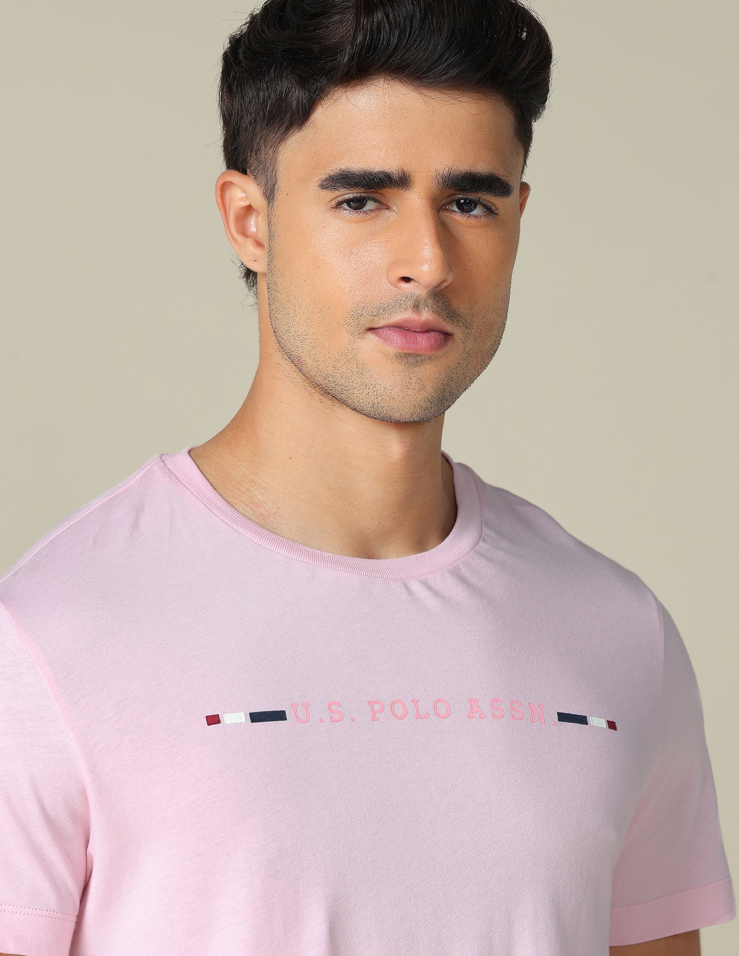 Pure Cotton Regular Fit T Shirt Pink - U.S. POLO ASSN. | Large