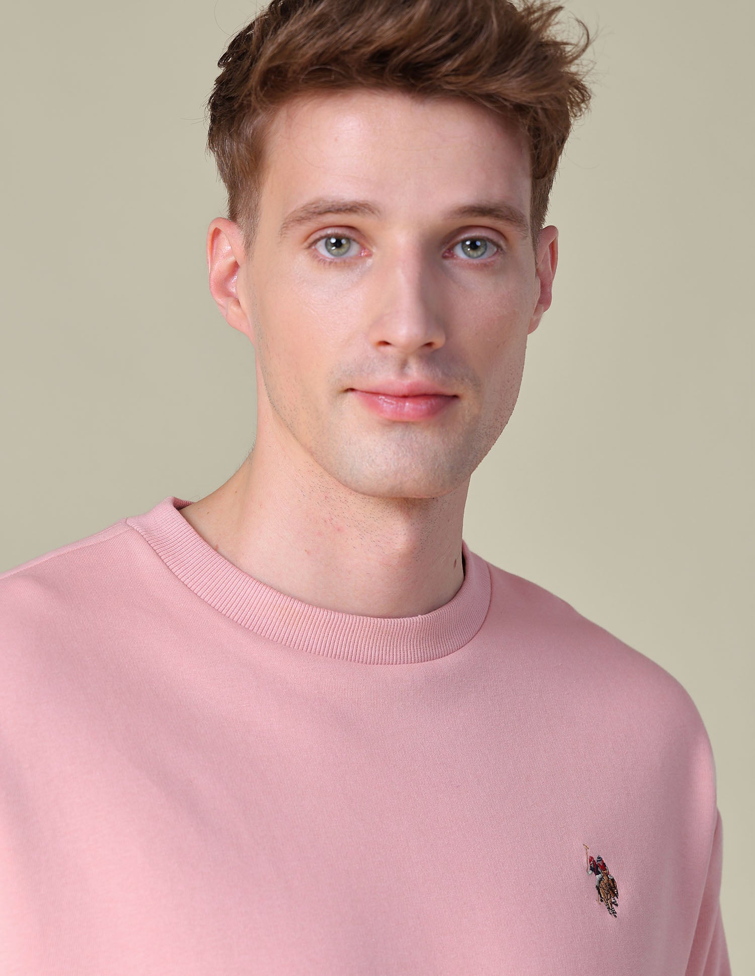 Solid Relaxed Fit Sweatshirt Pink - U.S. POLO ASSN. | Large