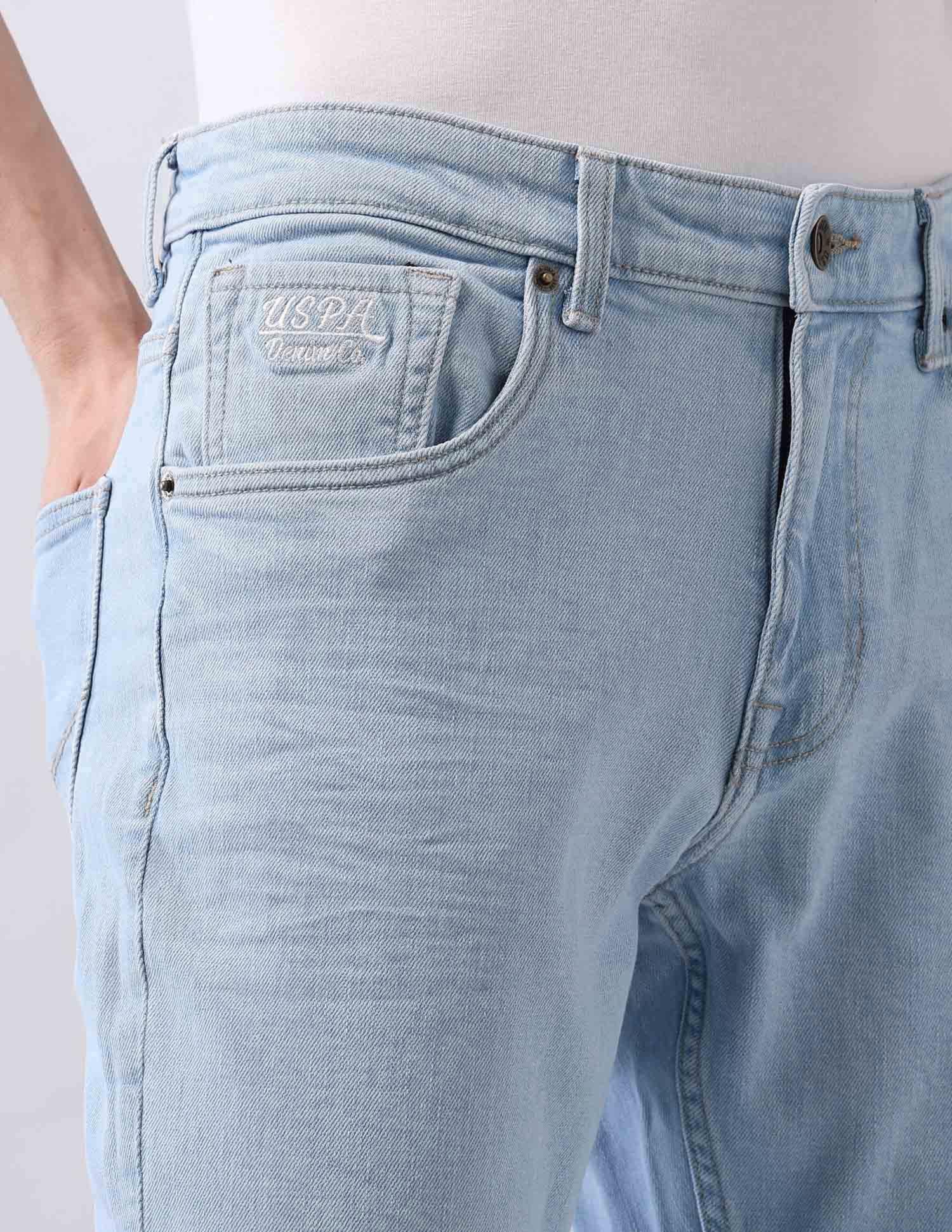 Brandon Slim Tapered Fit Blue Jeans Blue - U.S. POLO ASSN. | Large