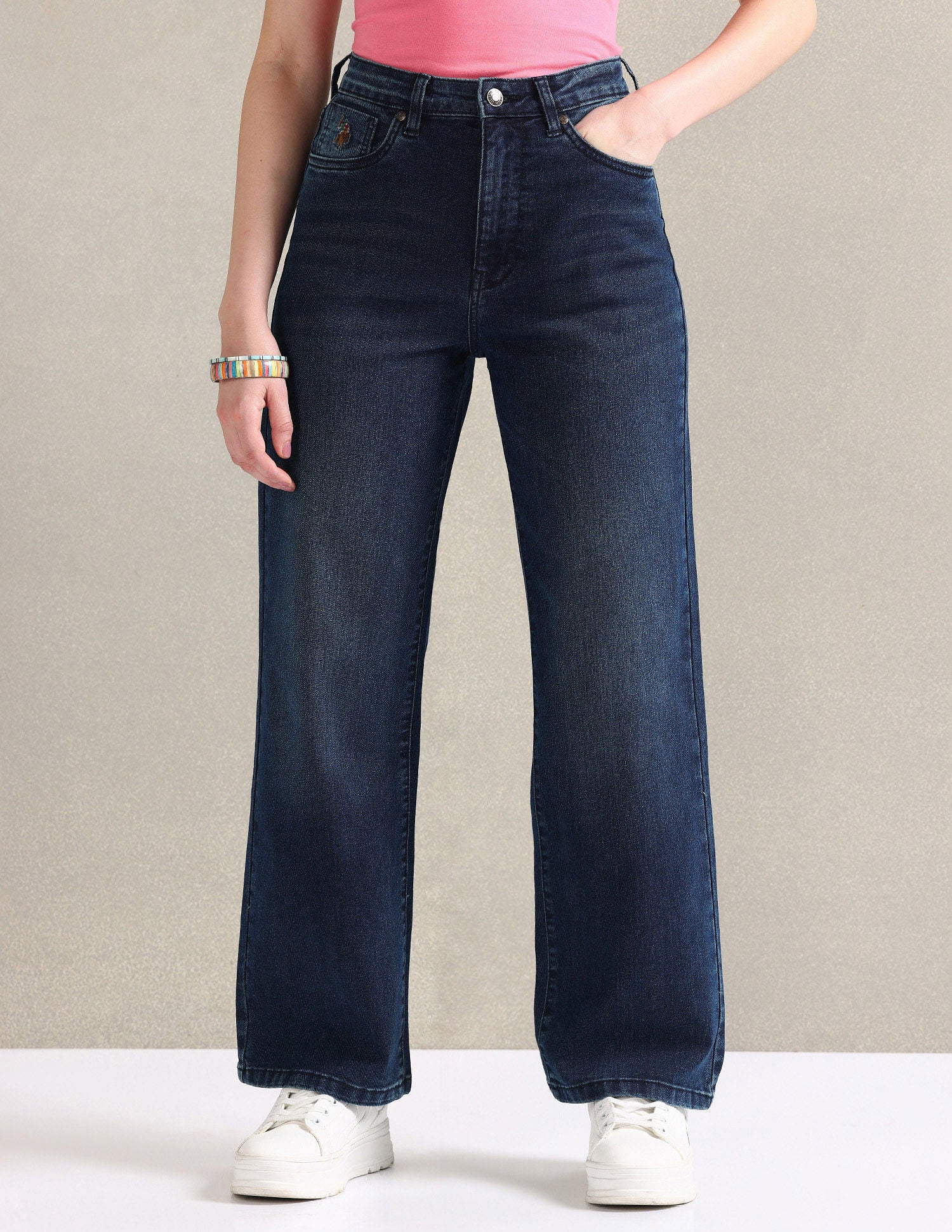 Straight Fit Blue Jeans Blue - U.S. POLO ASSN. | Large