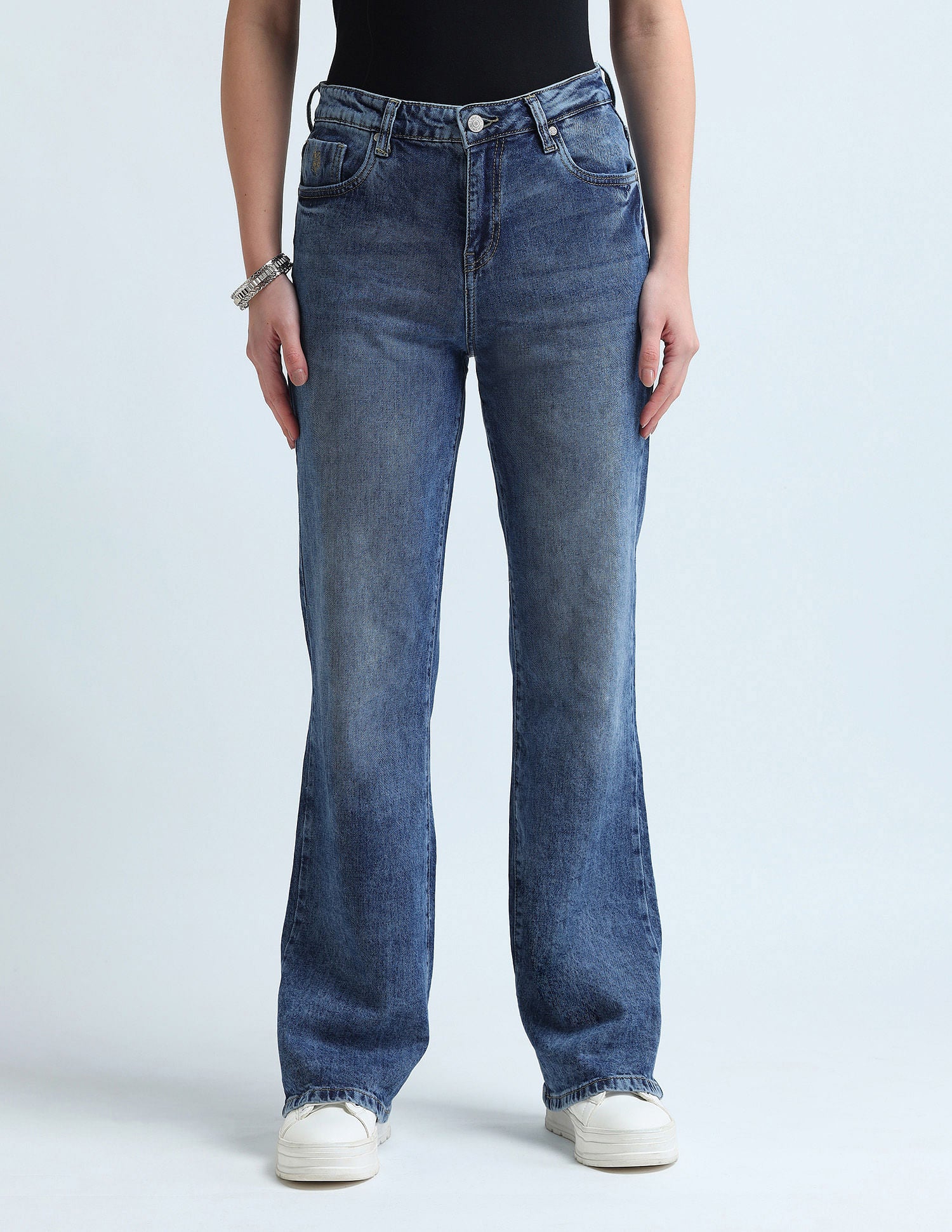 Bootcut Fit Blue Jeans Blue - U.S. Polo Assn. India | Large
