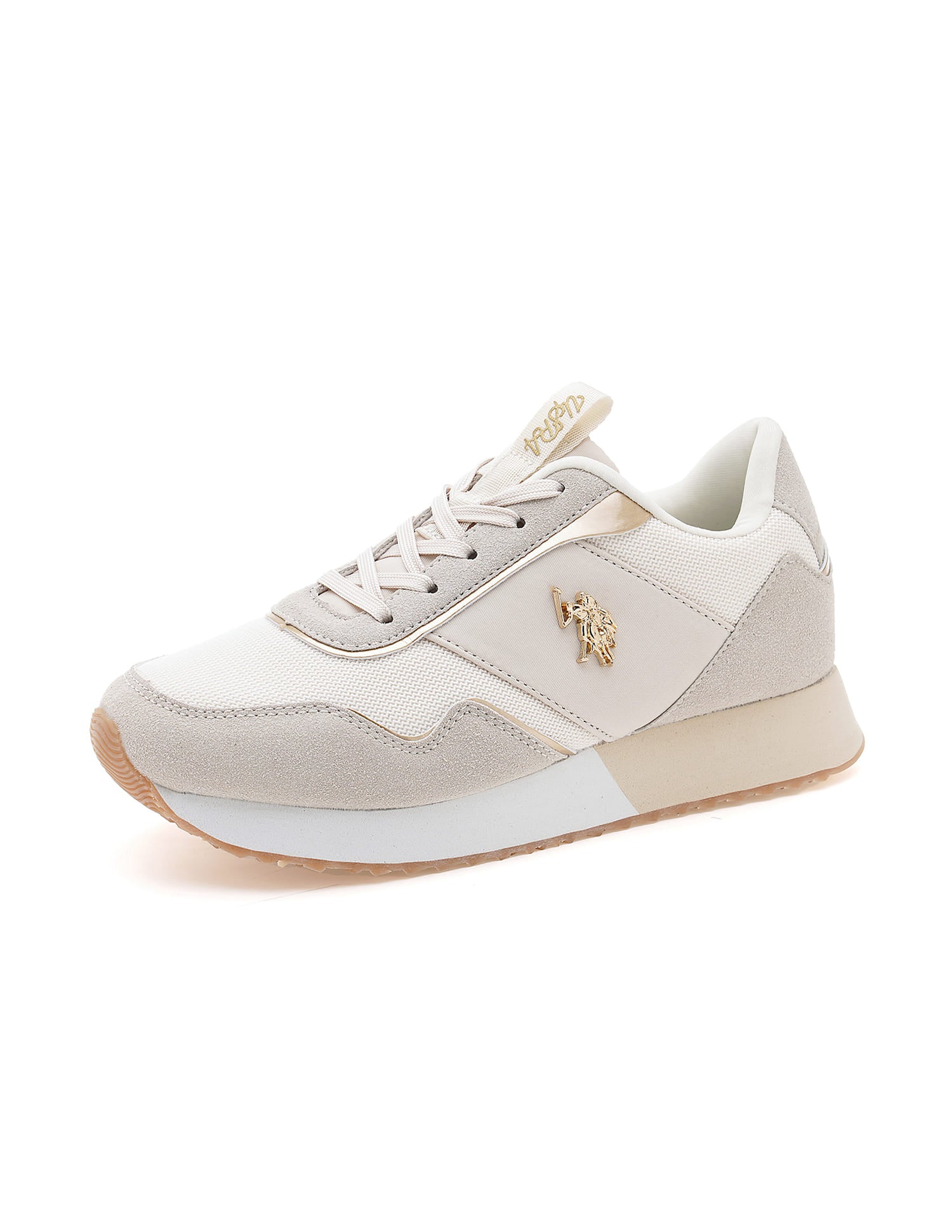 Judy Beige Lightweight Sneaker Shoes Beige - U.S. Polo Assn. India | Large