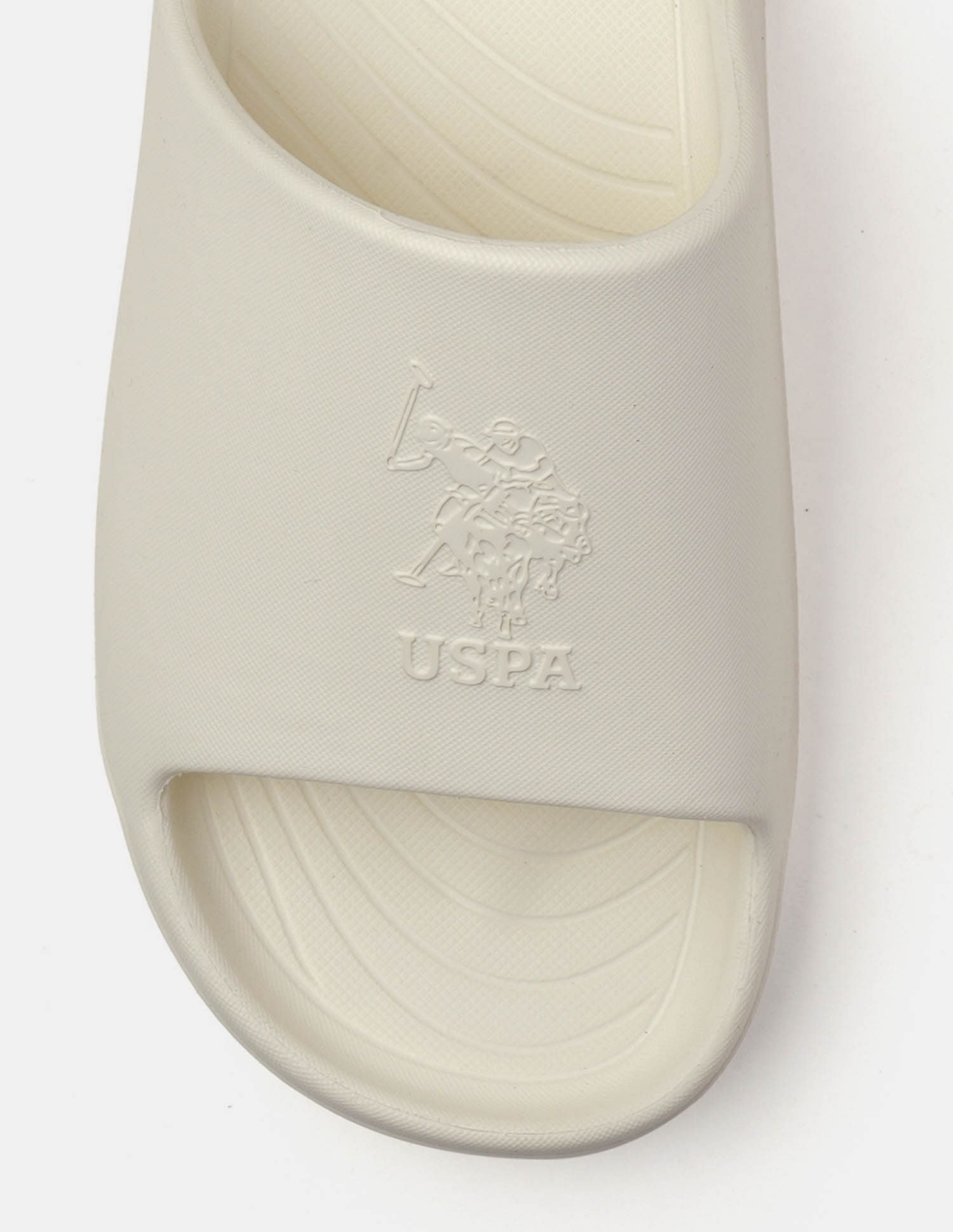 Men Palmer Open Toe Slippers White - U.S. POLO ASSN. | Large